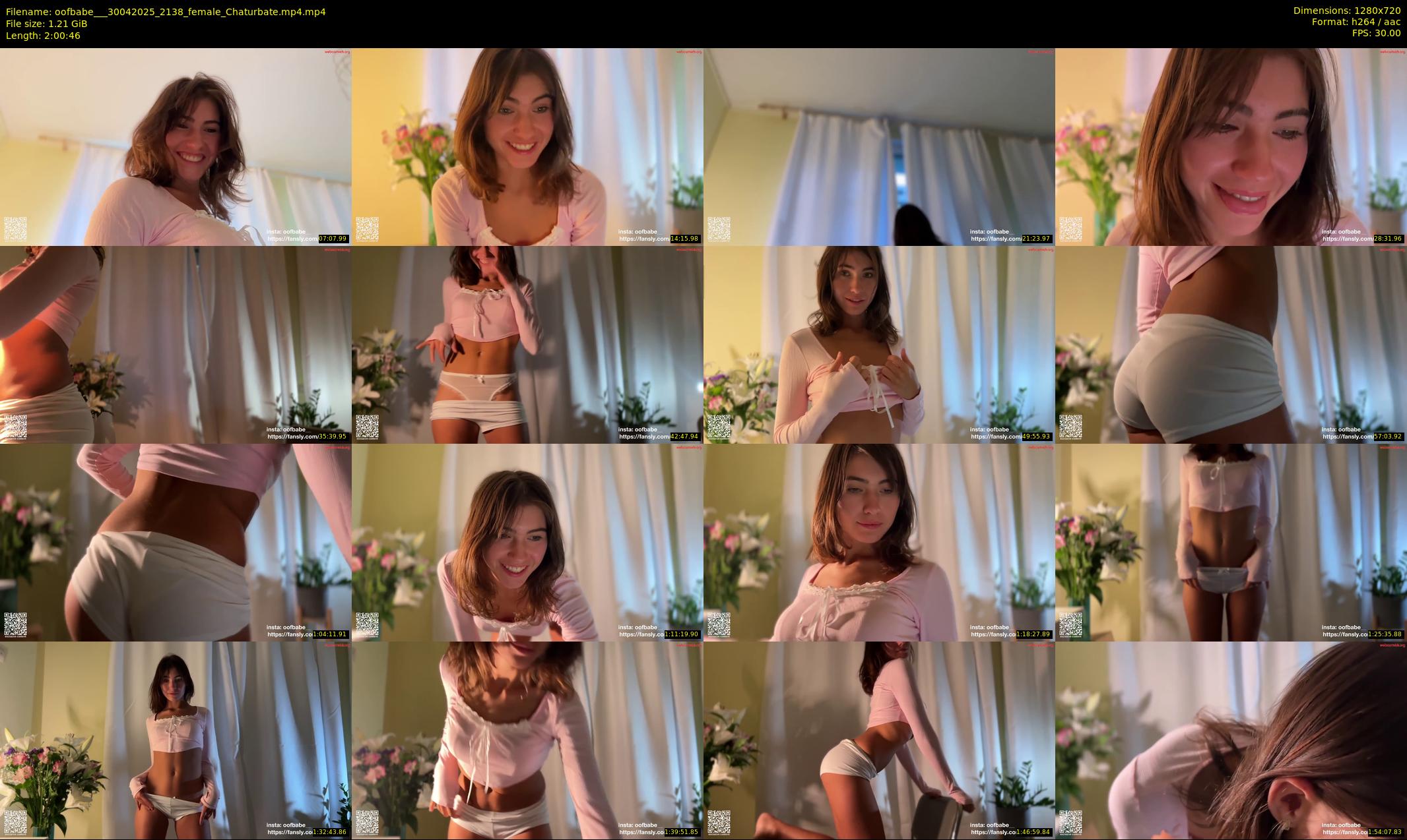 oofbabe__ — 121 minute Chaturbate female cam show recording, 720p, Apr 30, 2025