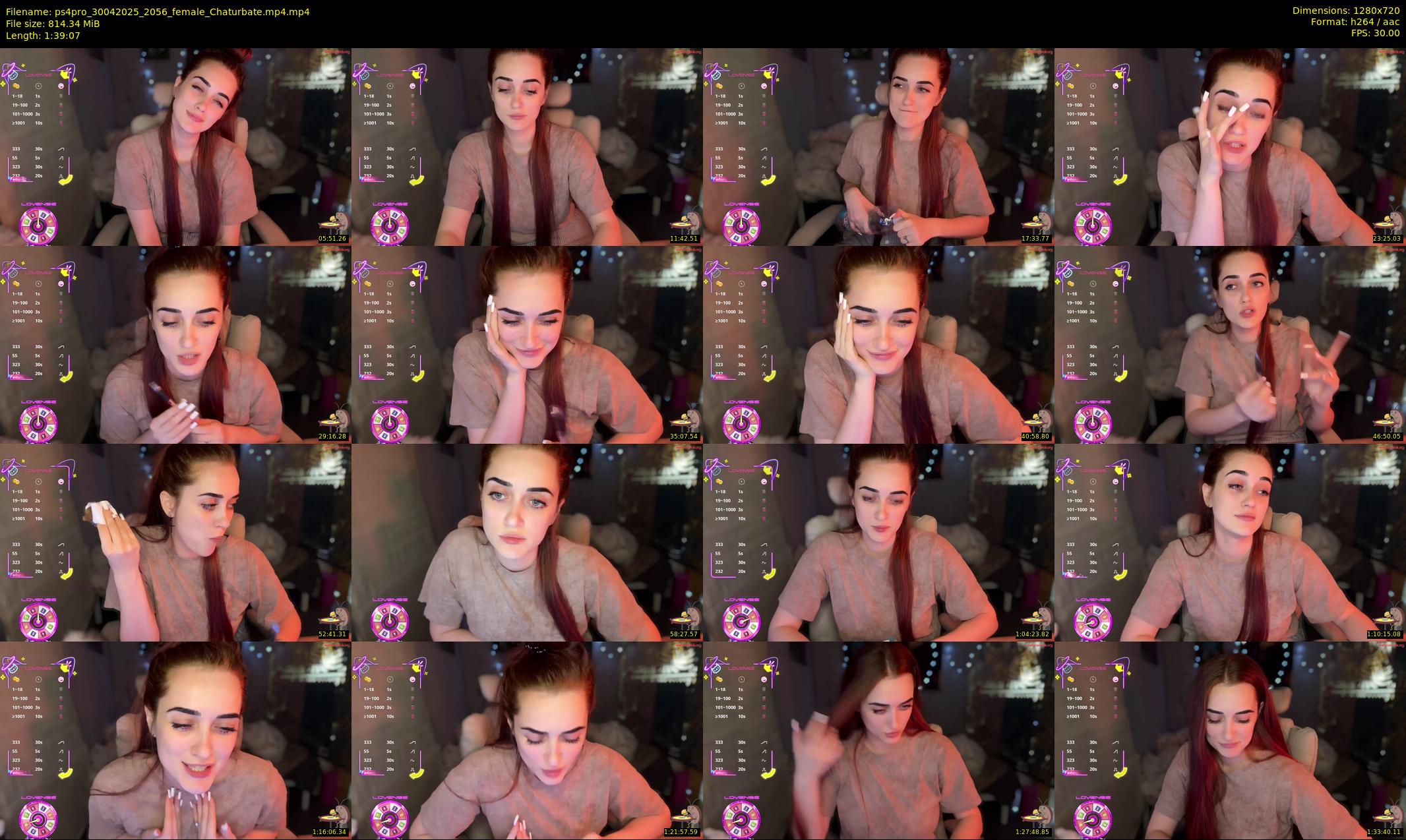 ps4pro — 100 minute Chaturbate female cam show recording, 720p, Apr 30, 2025