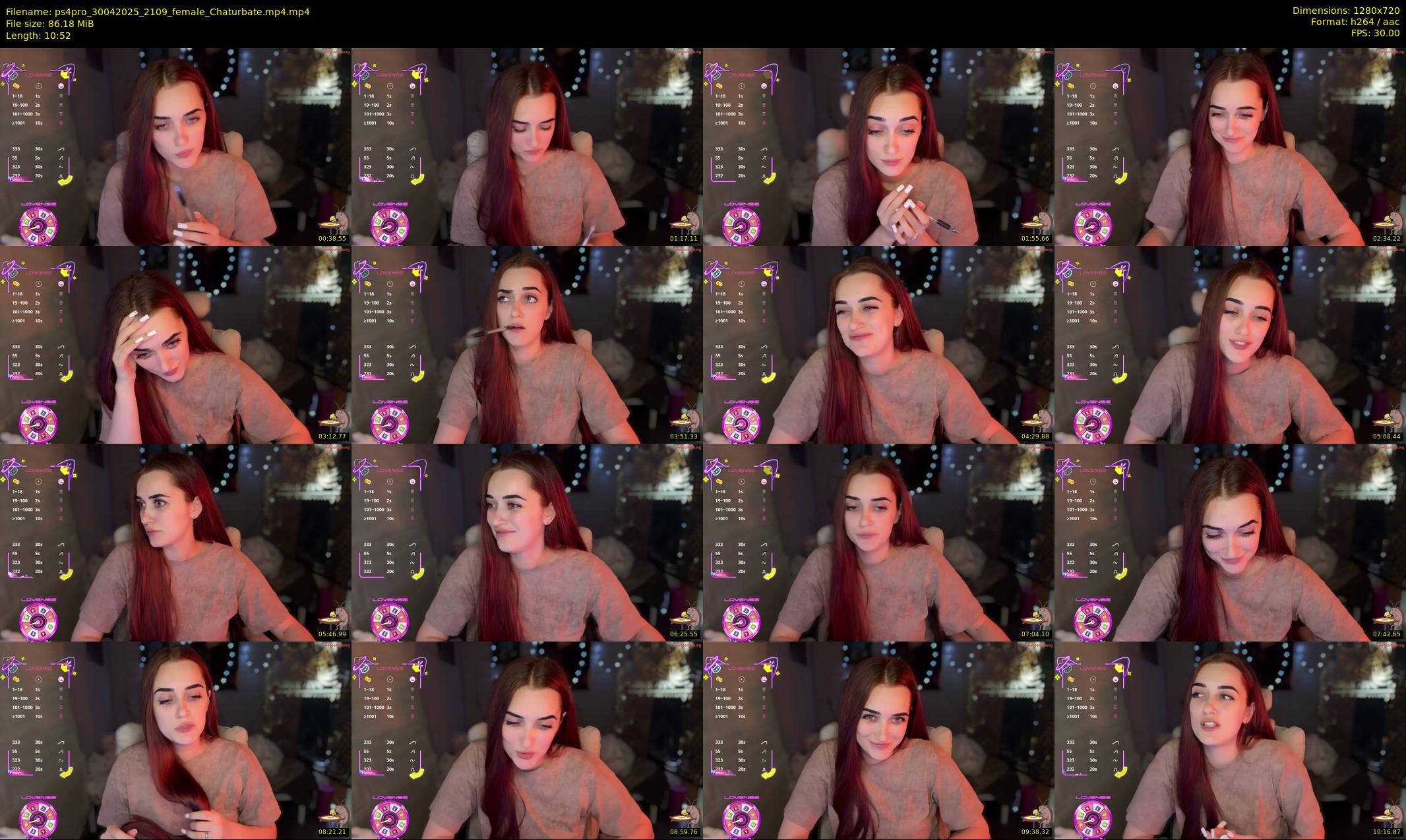 ps4pro — 11 minute Chaturbate female cam show recording, 720p, Apr 30, 2025