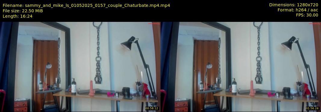 sammy_and_mike_ls — 17 minute Chaturbate couple cam show recording, 720p, May 1, 2025
