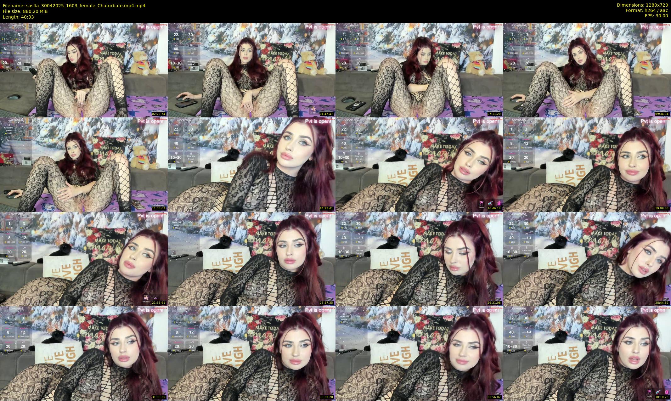 sas4a — 41 minute Chaturbate female cam show recording, 720p, Apr 30, 2025