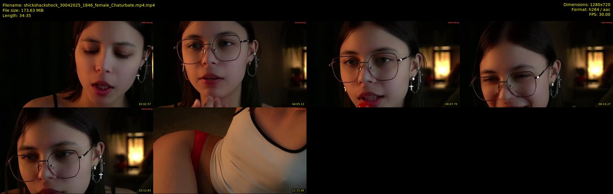 shickshackshock — 35 minute Chaturbate female cam show recording, 720p, Apr 30, 2025