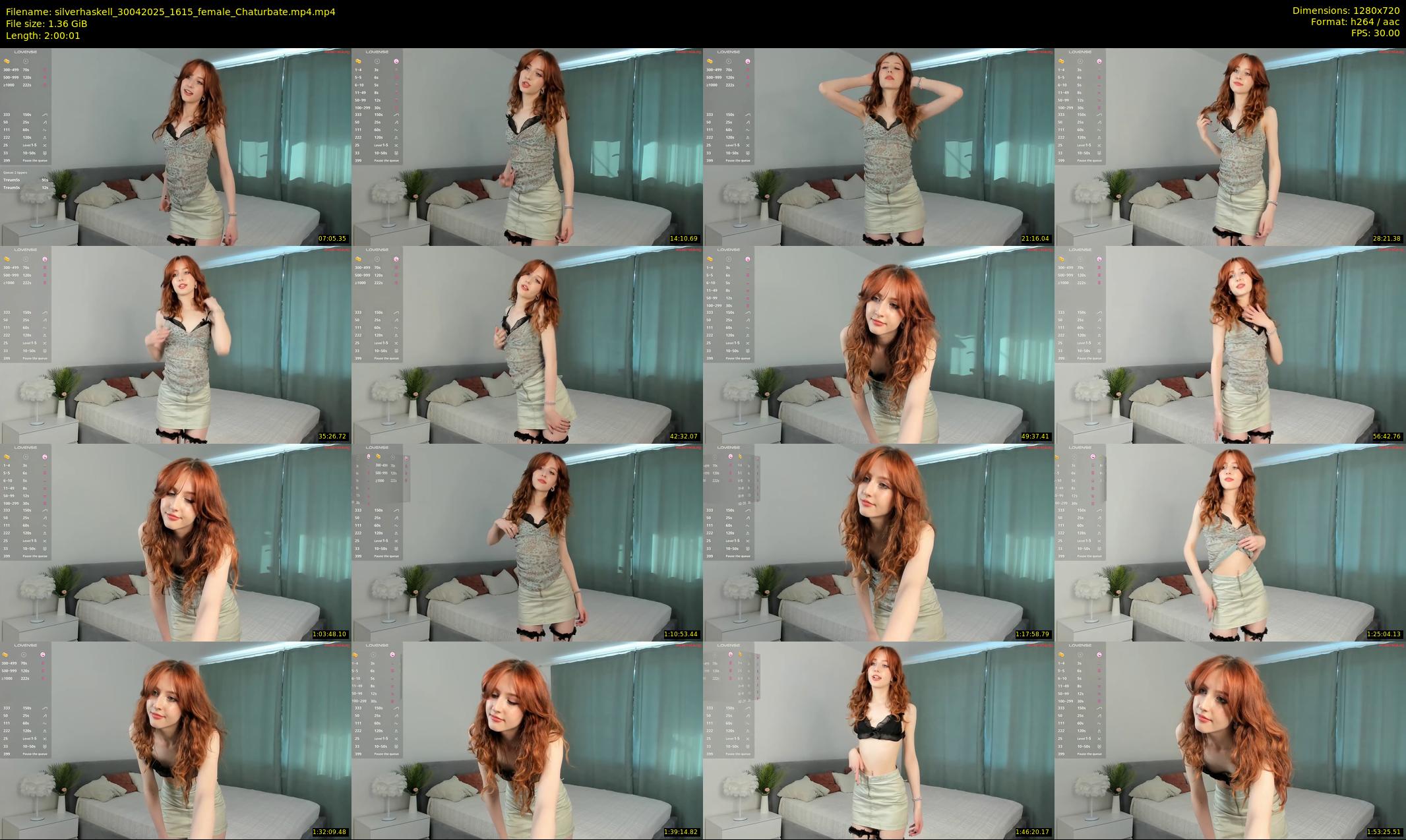 silverhaskell — 121 minute Chaturbate female cam show recording, 720p, Apr 30, 2025