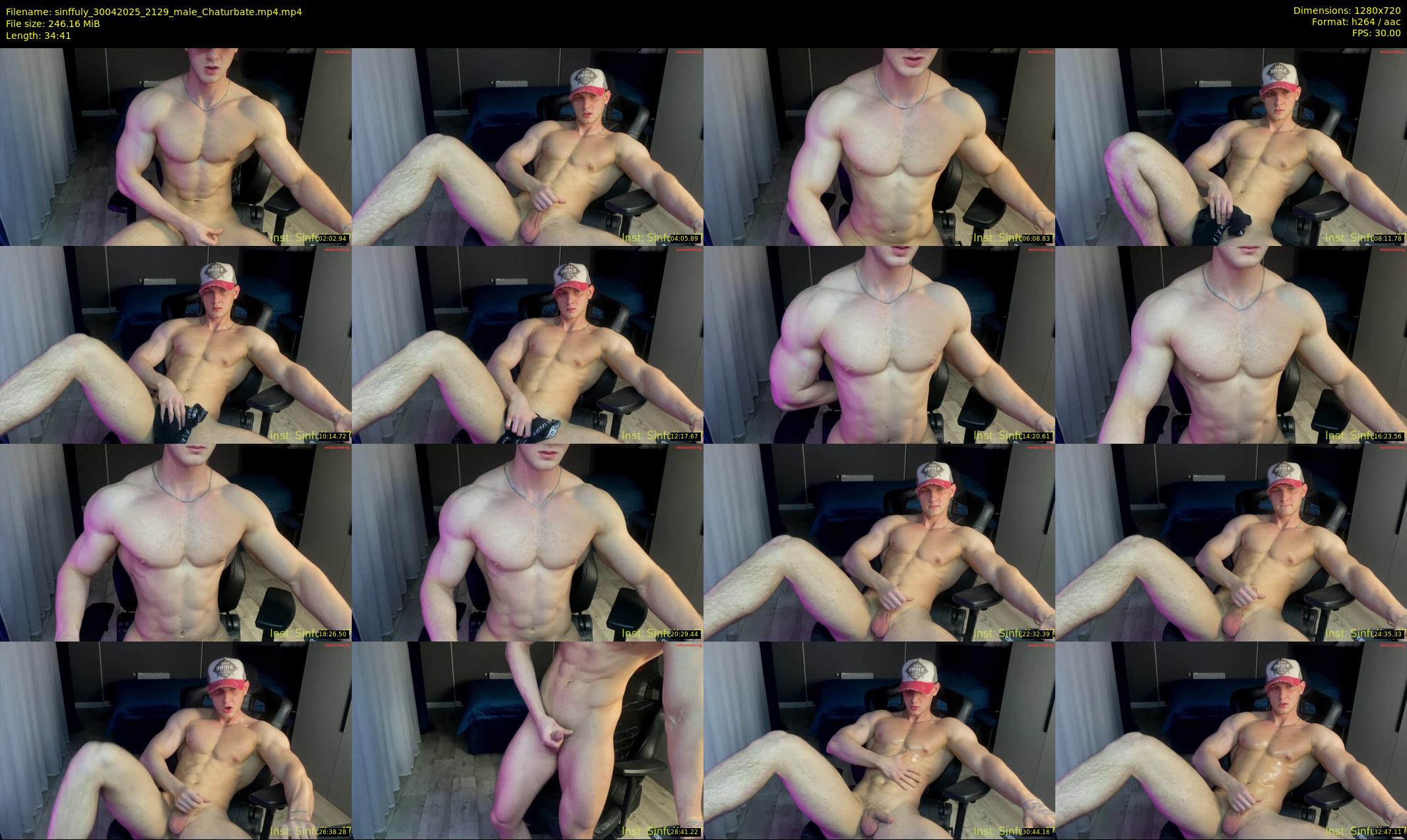 sinffuly — 35 minute Chaturbate male cam show recording, 720p, Apr 30, 2025
