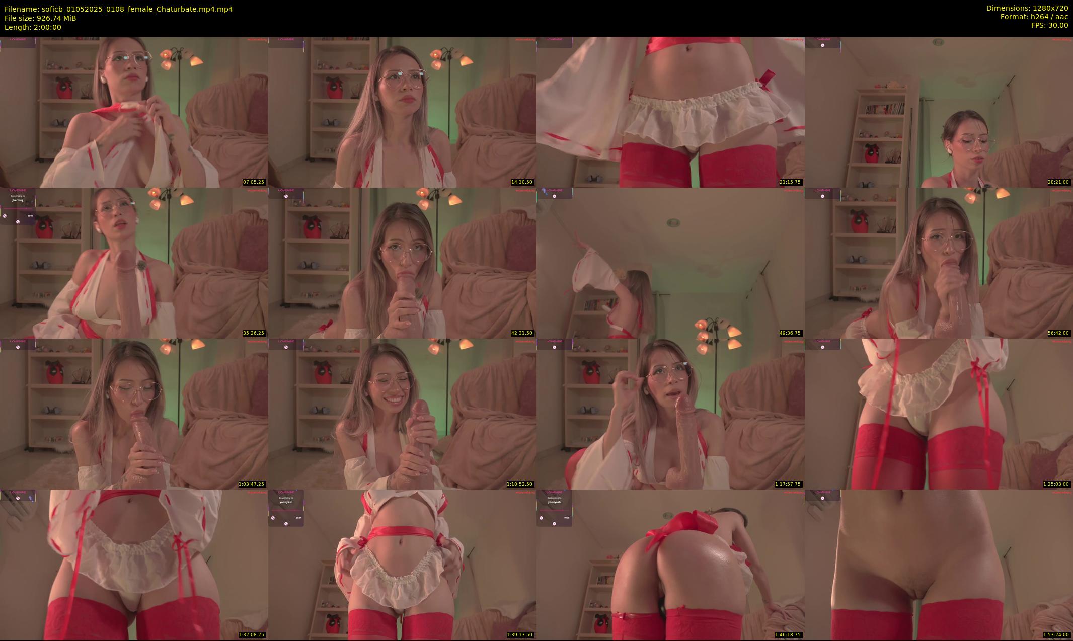 soficb — 120 minute Chaturbate female cam show recording, 720p, May 1, 2025