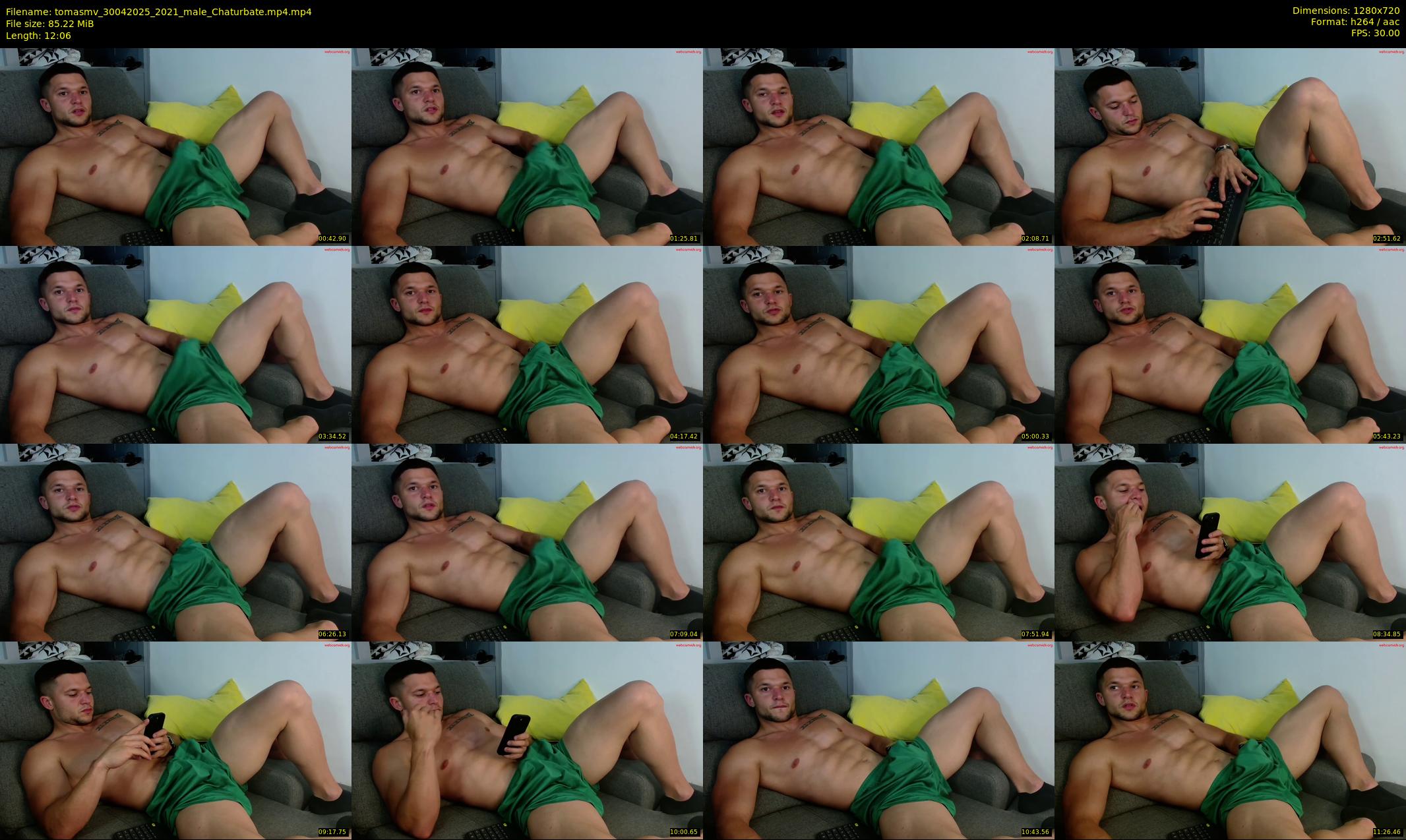 tomasmv — 13 minute Chaturbate male cam show recording, 720p, Apr 30, 2025