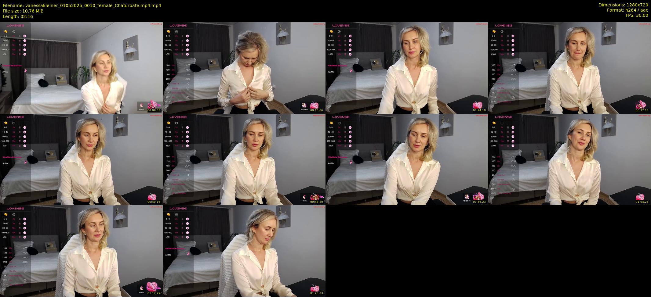 vanessakleiner — 3 minute Chaturbate female cam show recording, 720p, May 1, 2025