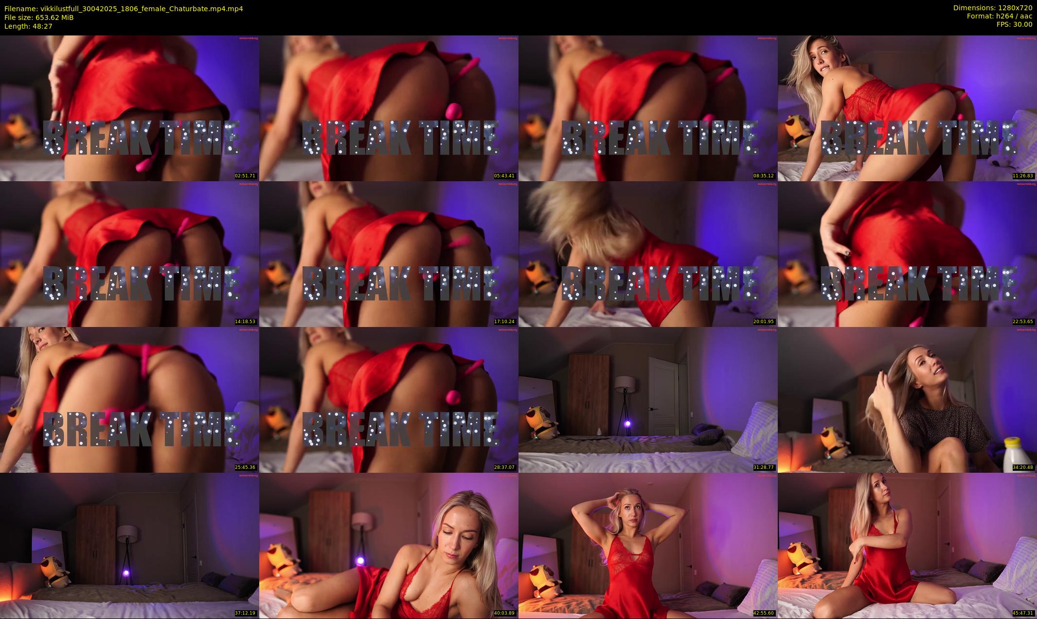 vikkilustfull — 49 minute Chaturbate female cam show recording, 720p, Apr 30, 2025