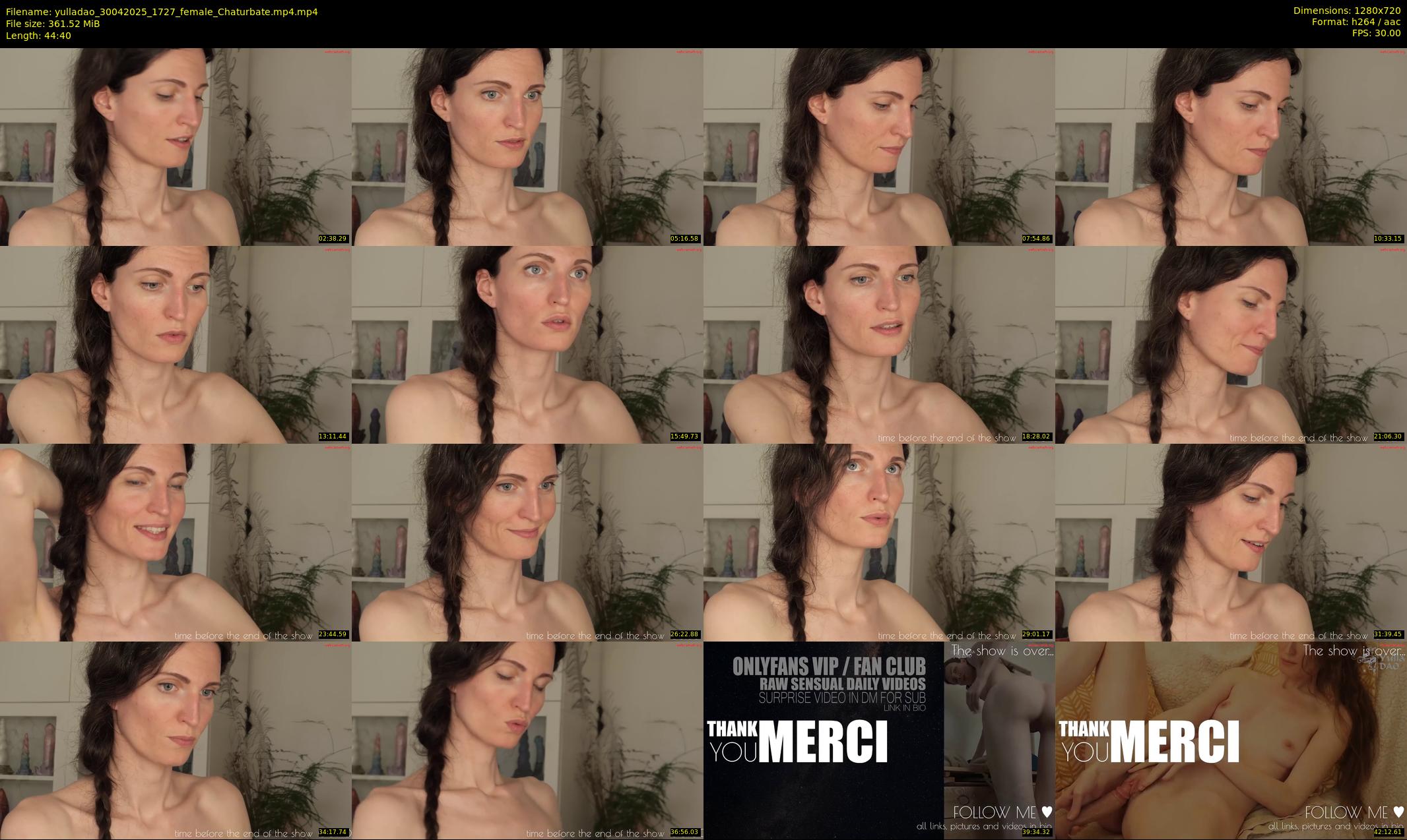 yulladao — 45 minute Chaturbate female cam show recording, 720p, Apr 30, 2025