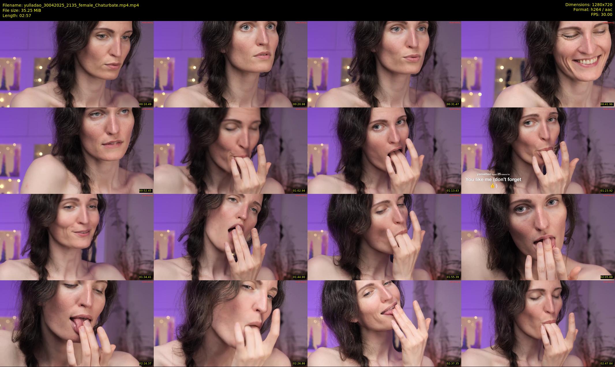 yulladao — 3 minute Chaturbate female cam show recording, 720p, Apr 30, 2025