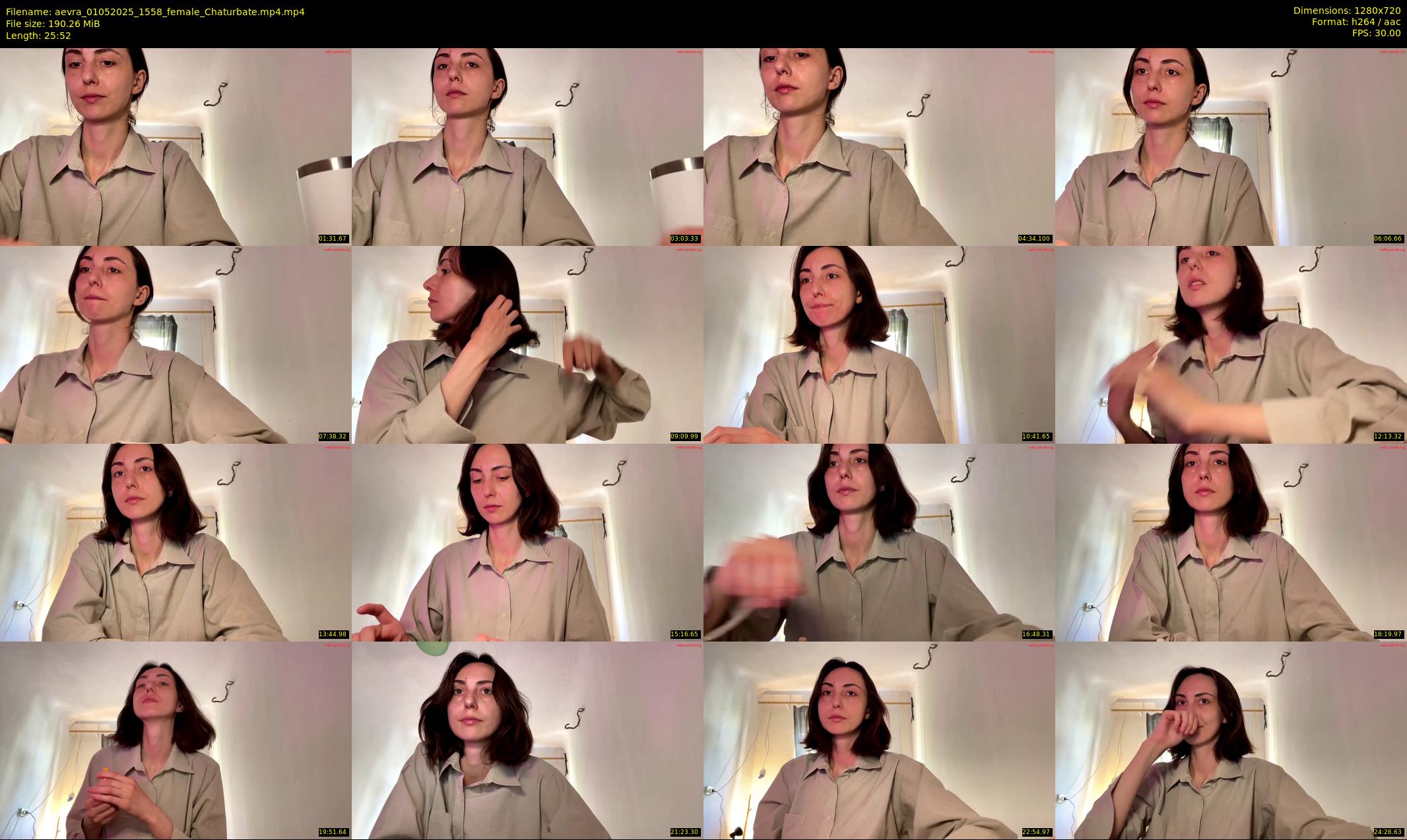 aevra — 26 minute Chaturbate female cam show recording, 720p, May 1, 2025