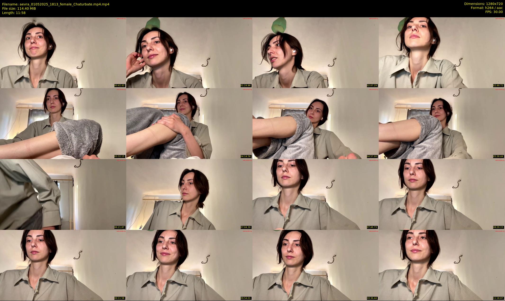 aevra — 12 minute Chaturbate female cam show recording, 720p, May 1, 2025