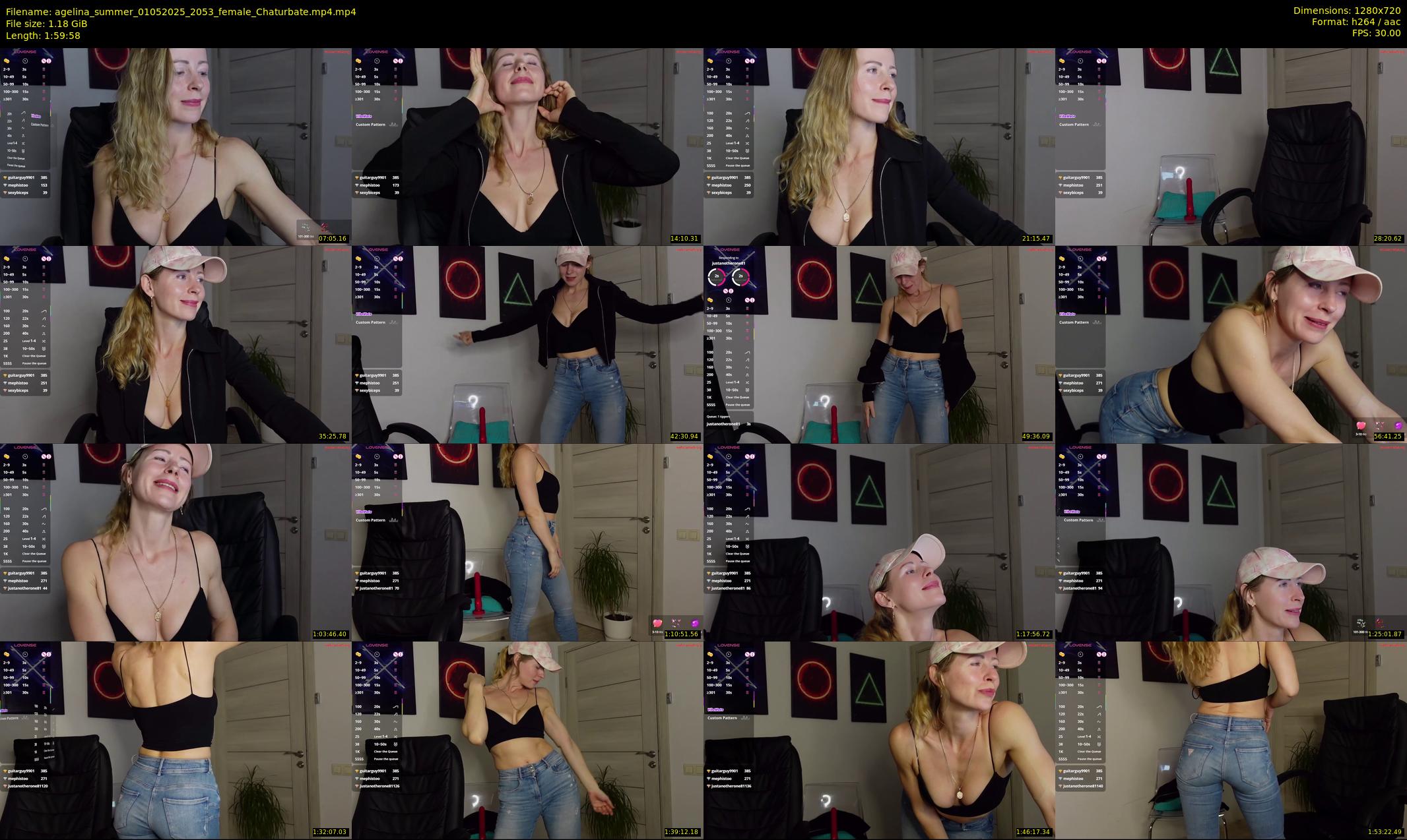 agelina_summer — 120 minute Chaturbate female cam show recording, 720p, May 1, 2025