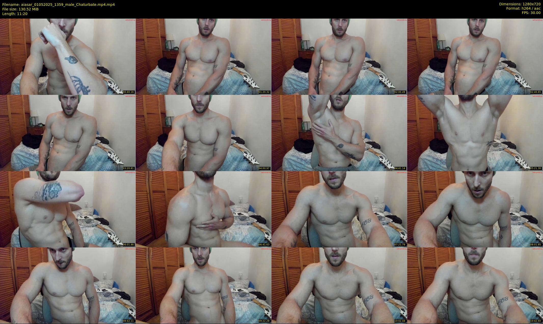 aiasar — 12 minute Chaturbate male cam show recording, 720p, May 1, 2025