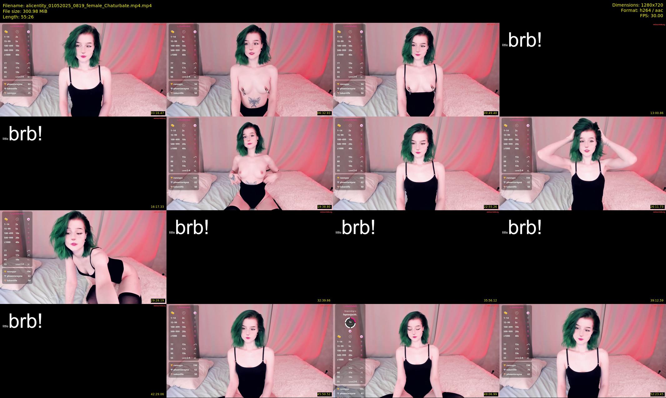 alicentity — 56 minute Chaturbate female cam show recording, 720p, May 1, 2025