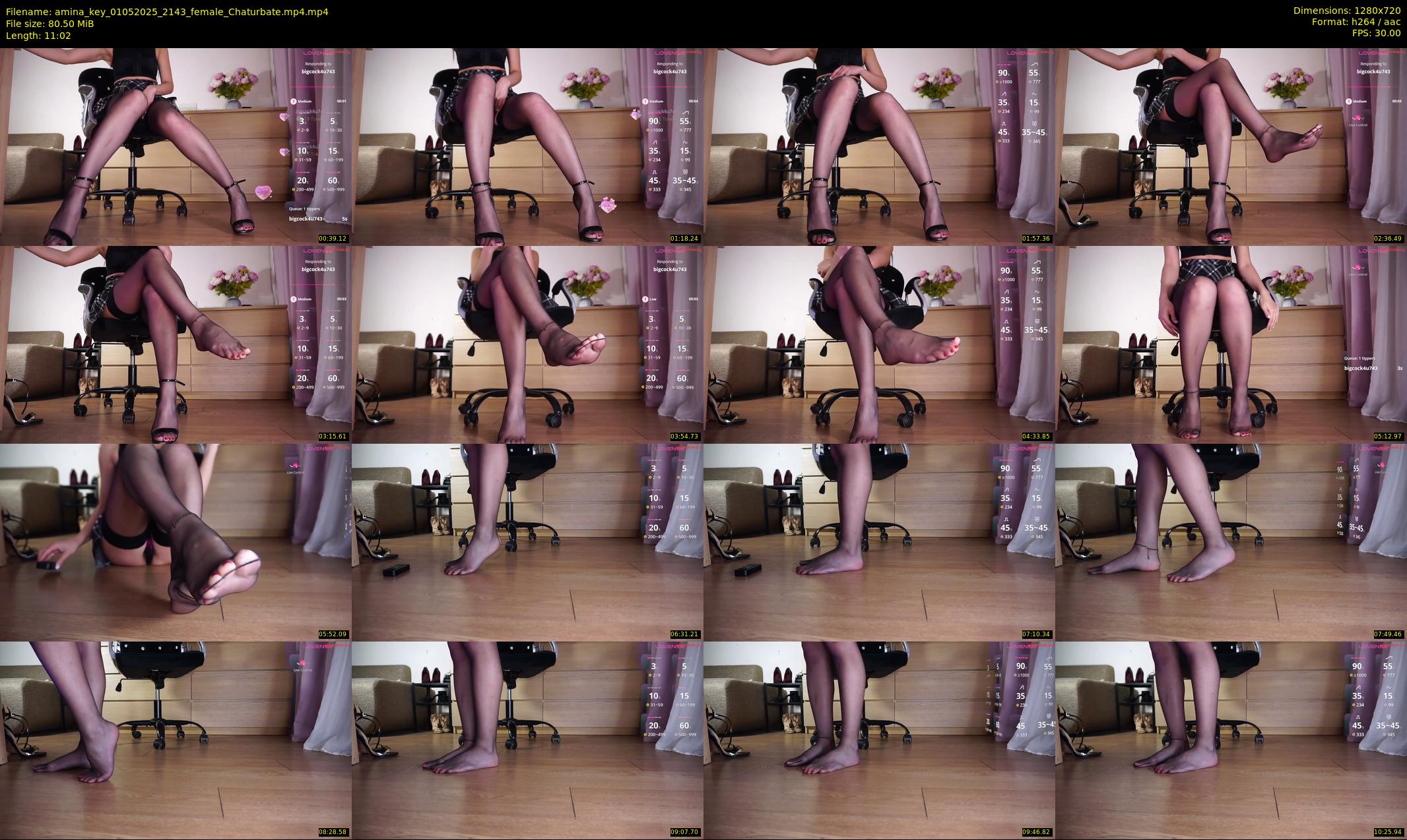 amina_key — 12 minute Chaturbate female cam show recording, 720p, May 1, 2025