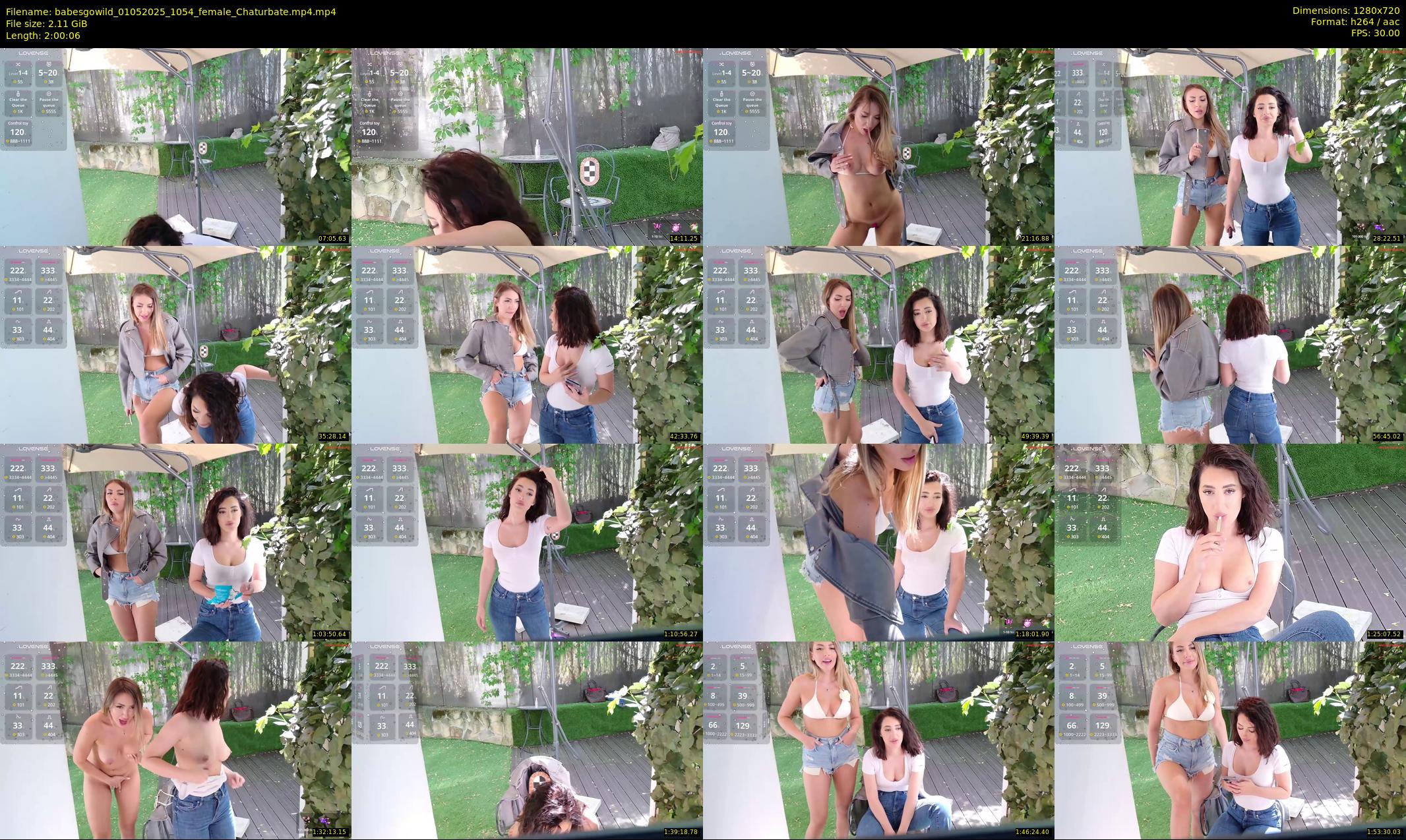 babesgowild — 121 minute Chaturbate couple cam show recording, 720p, May 1, 2025
