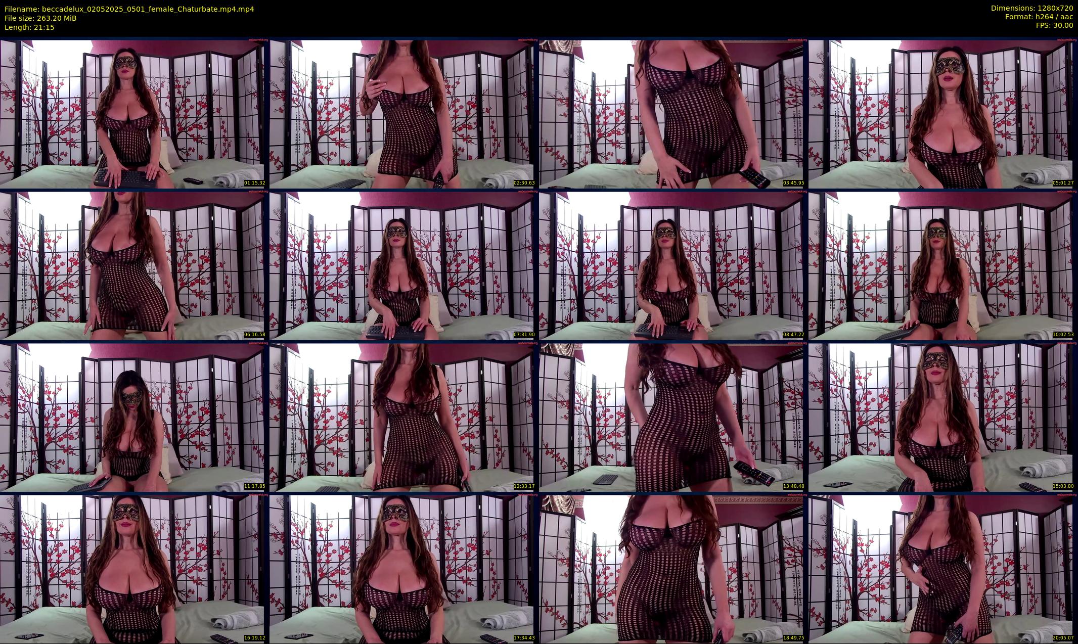 beccadelux — 22 minute Chaturbate female cam show recording, 720p, May 2, 2025