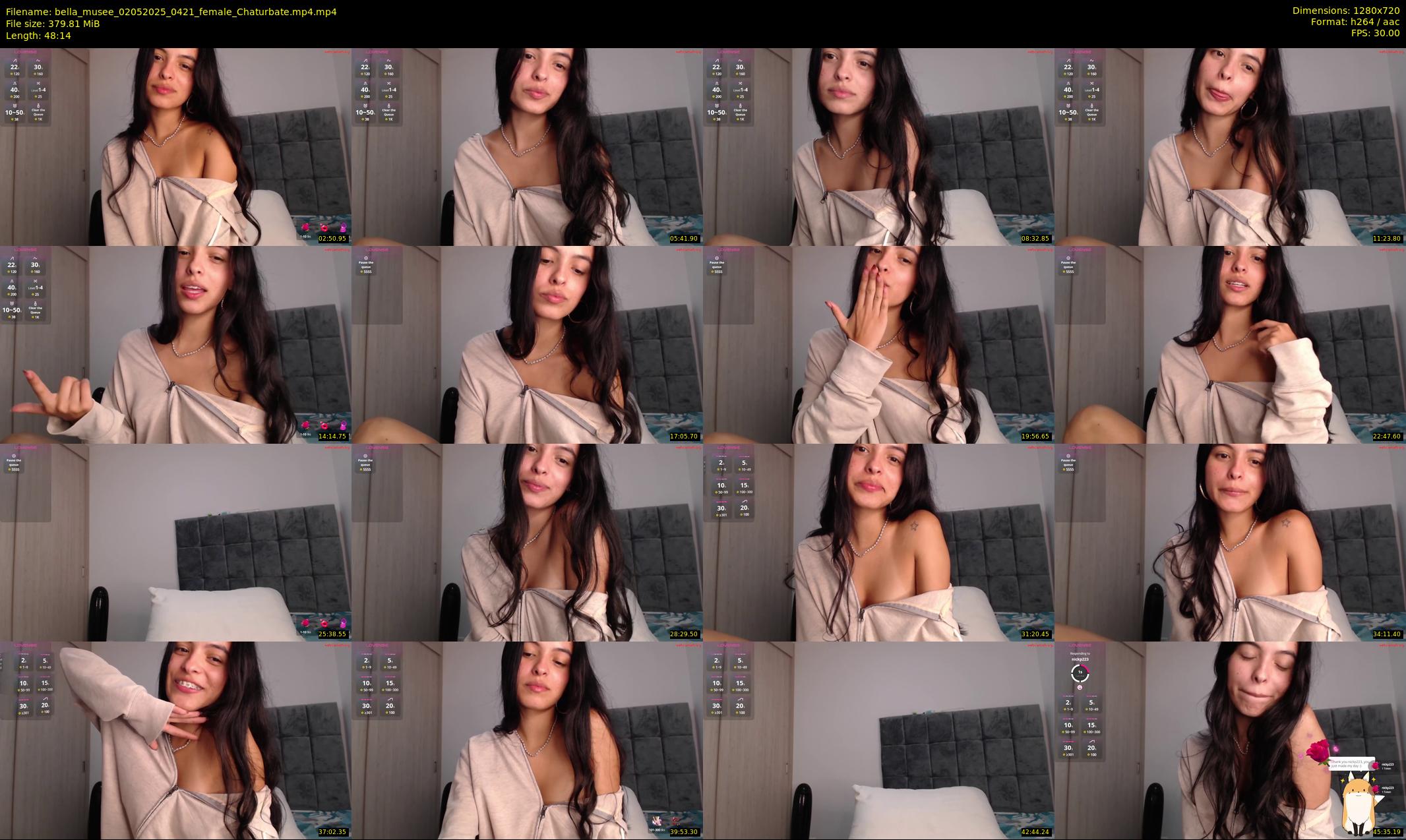 bella_musee — 49 minute Chaturbate female cam show recording, 720p, May 2, 2025