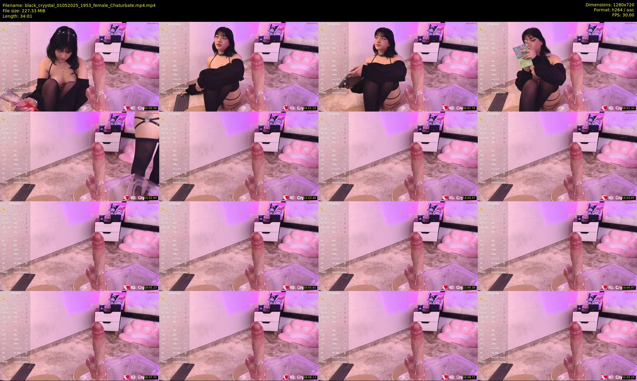 black_cryystal — 35 minute Chaturbate female cam show recording, 720p, May 1, 2025