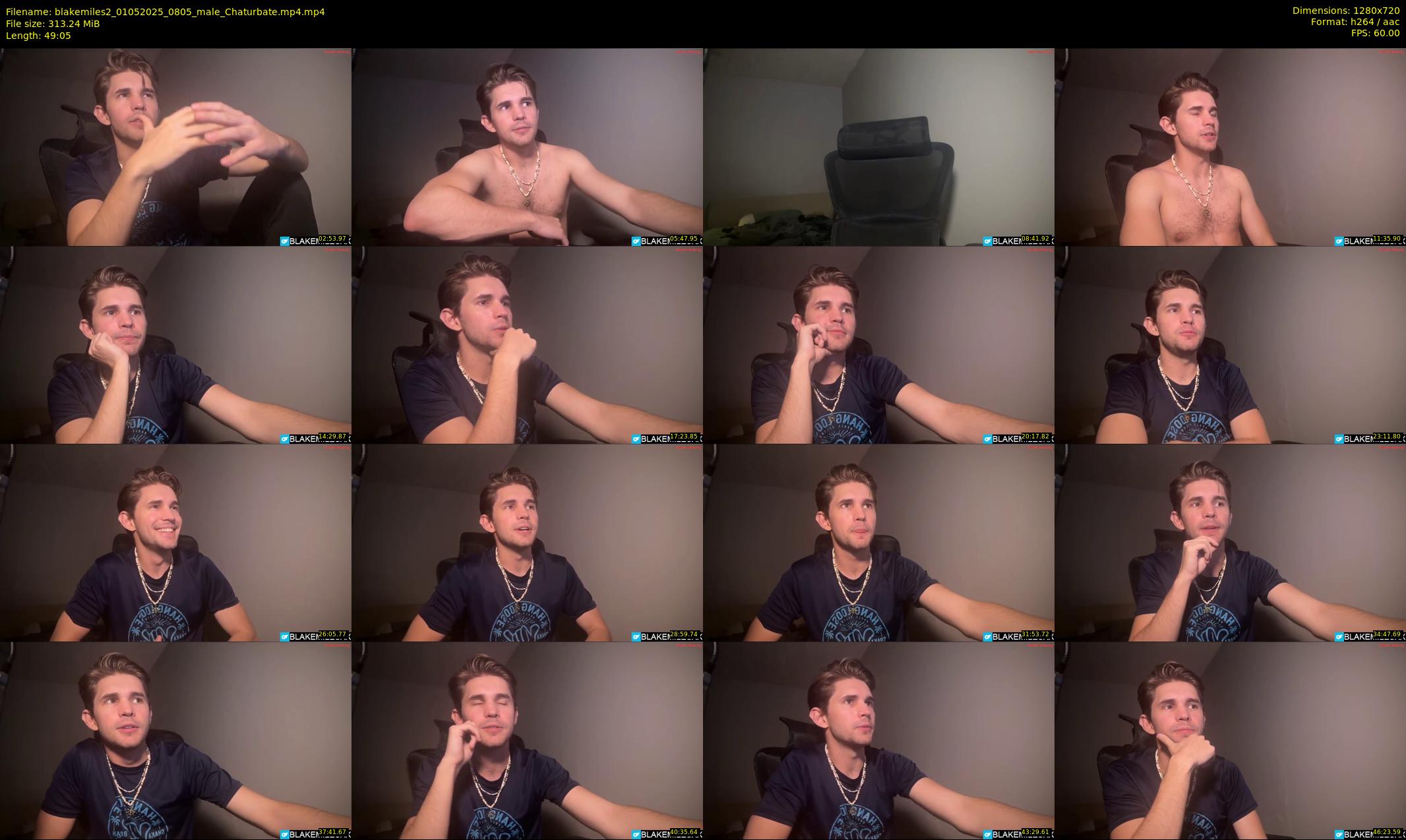 blakemiles2 — 50 minute Chaturbate male cam show recording, 720p, May 1, 2025