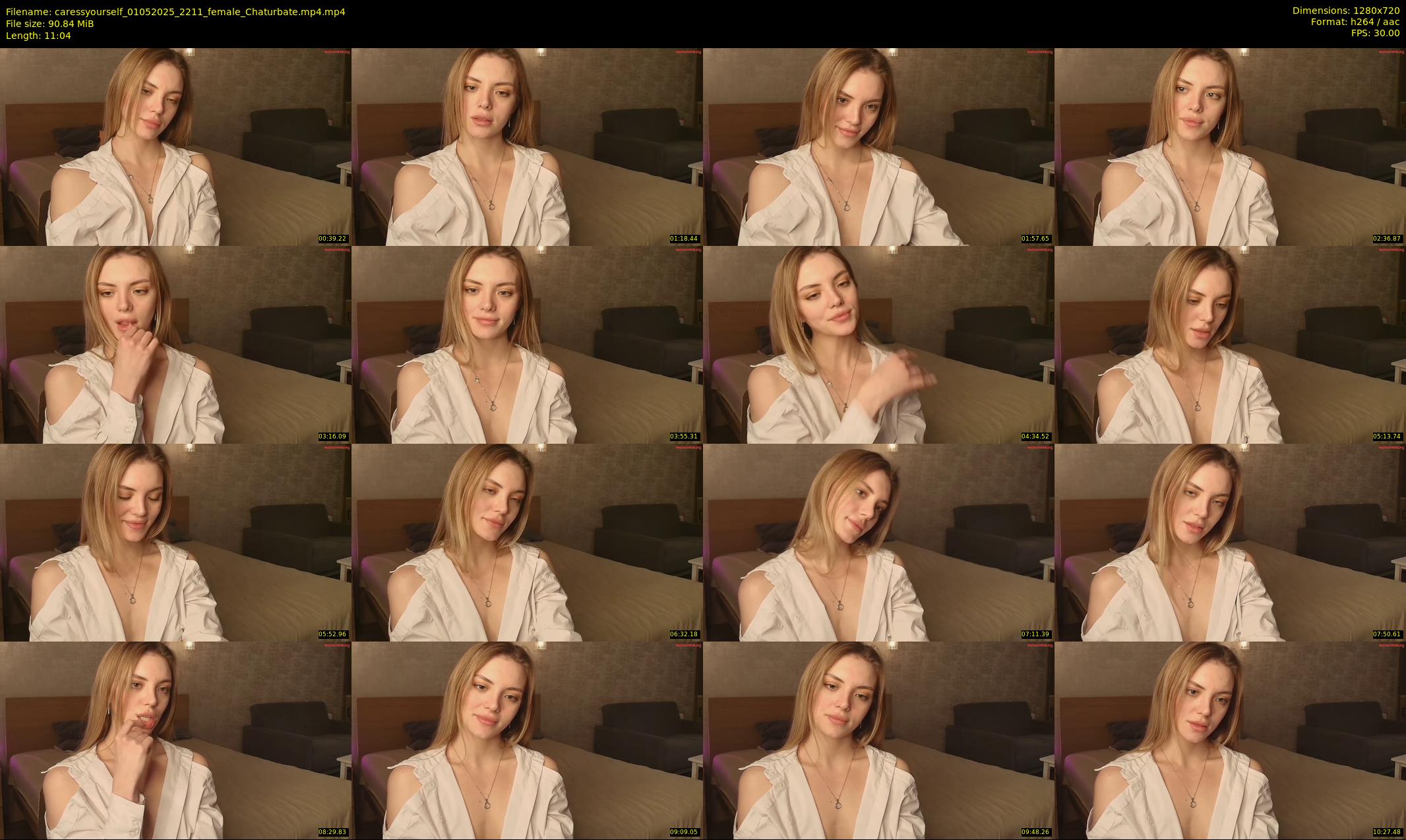 caressyourself — 12 minute Chaturbate female cam show recording, 720p, May 1, 2025