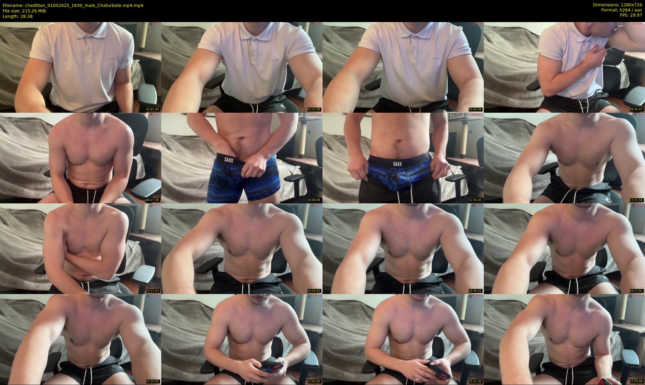 chadtitan — 29 minute Chaturbate male cam show recording, 720p, May 1, 2025