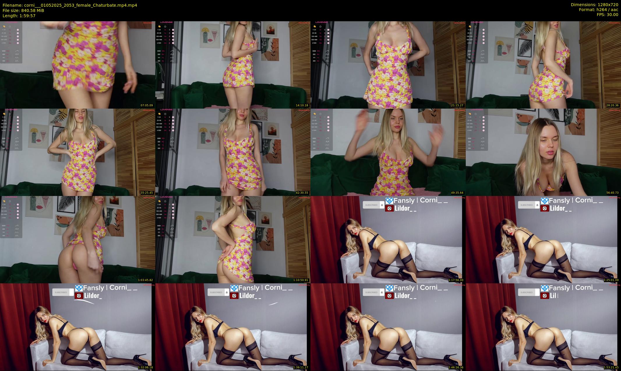 corni__ — 120 minute Chaturbate female cam show recording, 720p, May 1, 2025