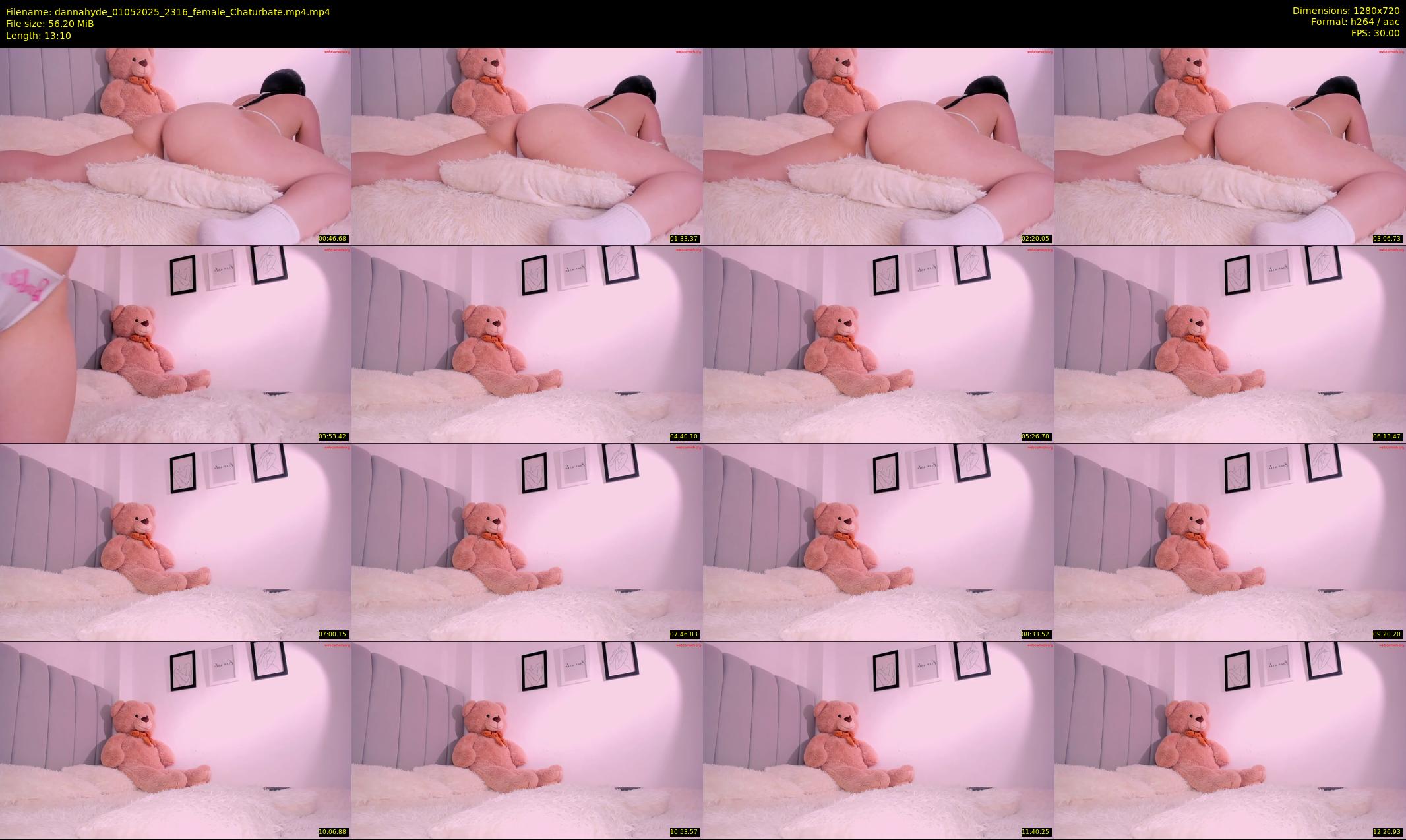 dannahyde — 14 minute Chaturbate female cam show recording, 720p, May 1, 2025
