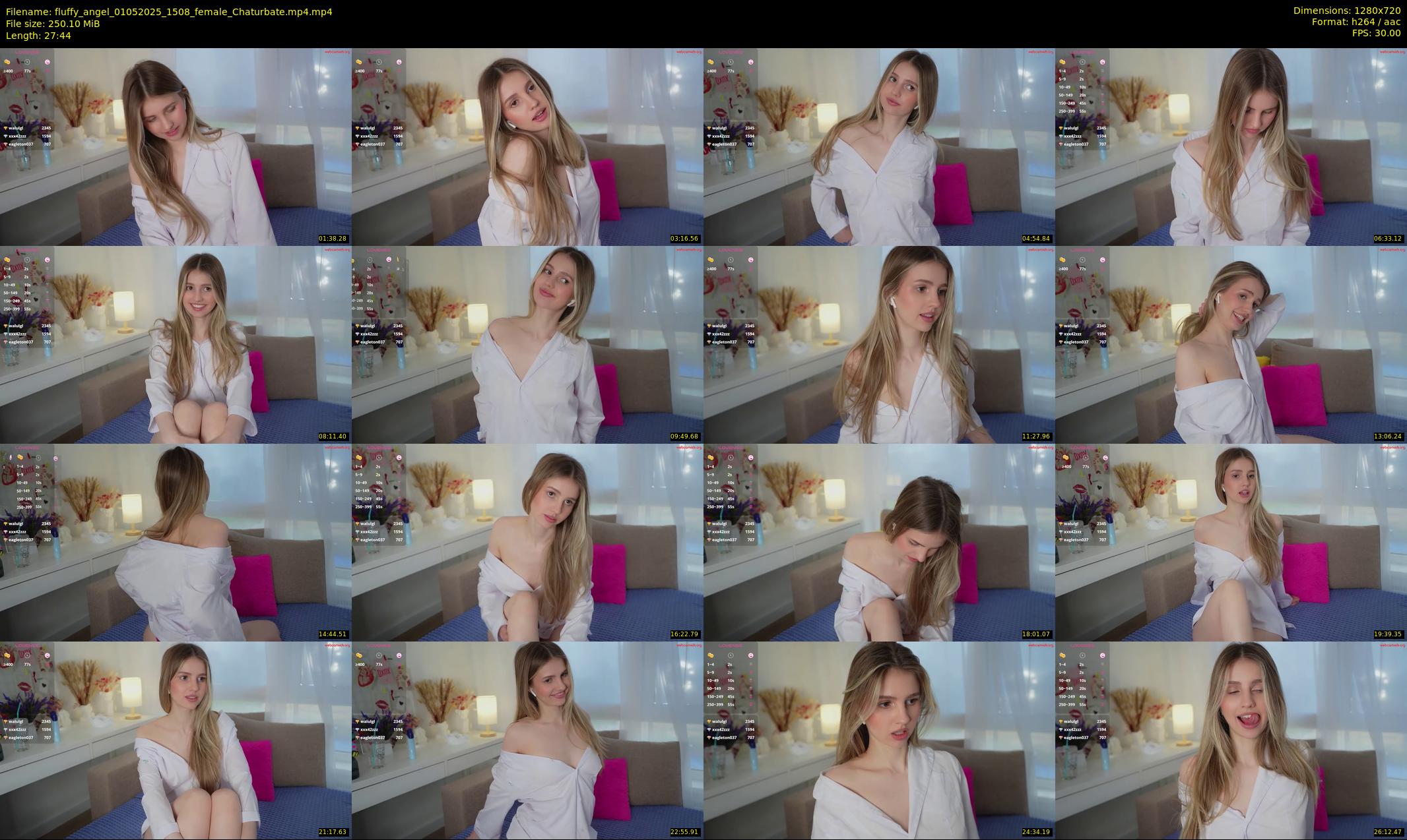 fluffy_angel — 28 minute Chaturbate female cam show recording, 720p, May 1, 2025