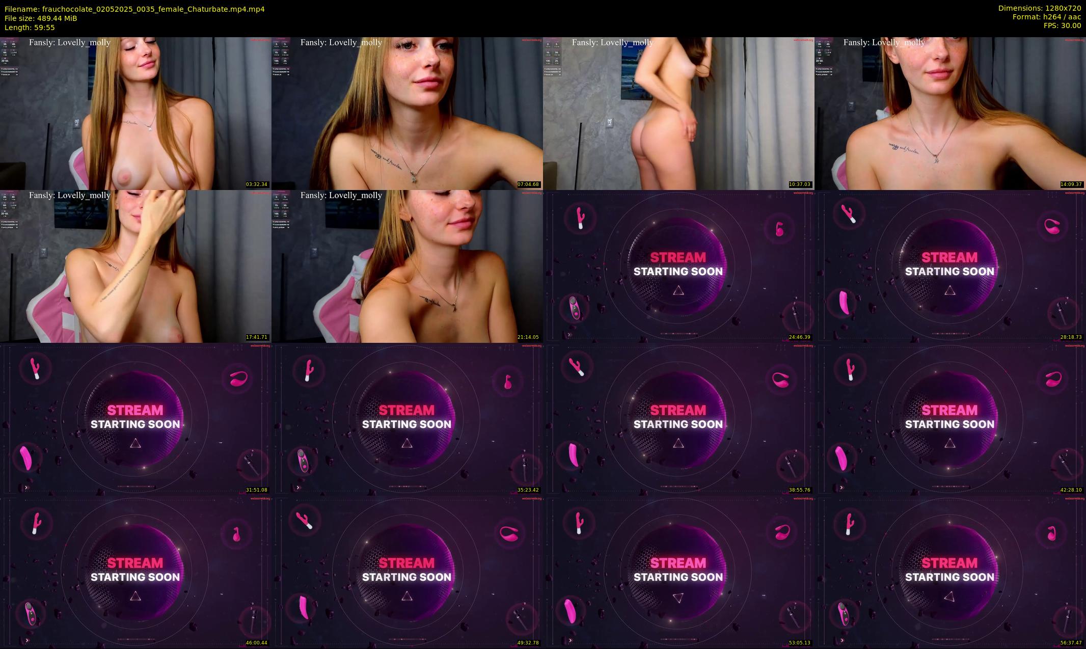 frauchocolate — 60 minute Chaturbate female cam show recording, 720p, May 2, 2025