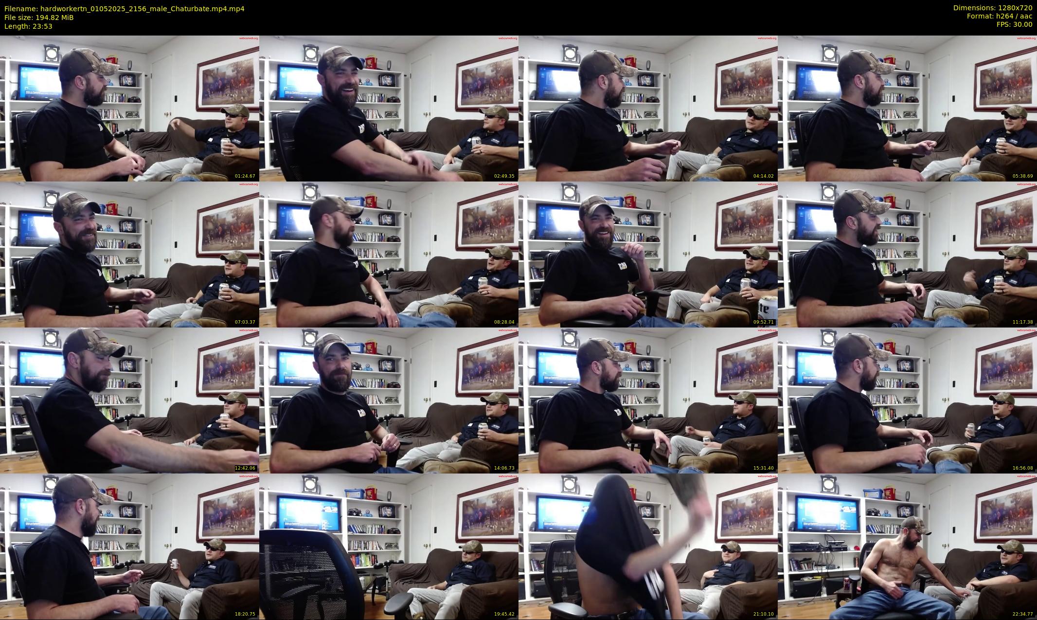 hardworkertn — 24 minute Chaturbate male cam show recording, 720p, May 1, 2025