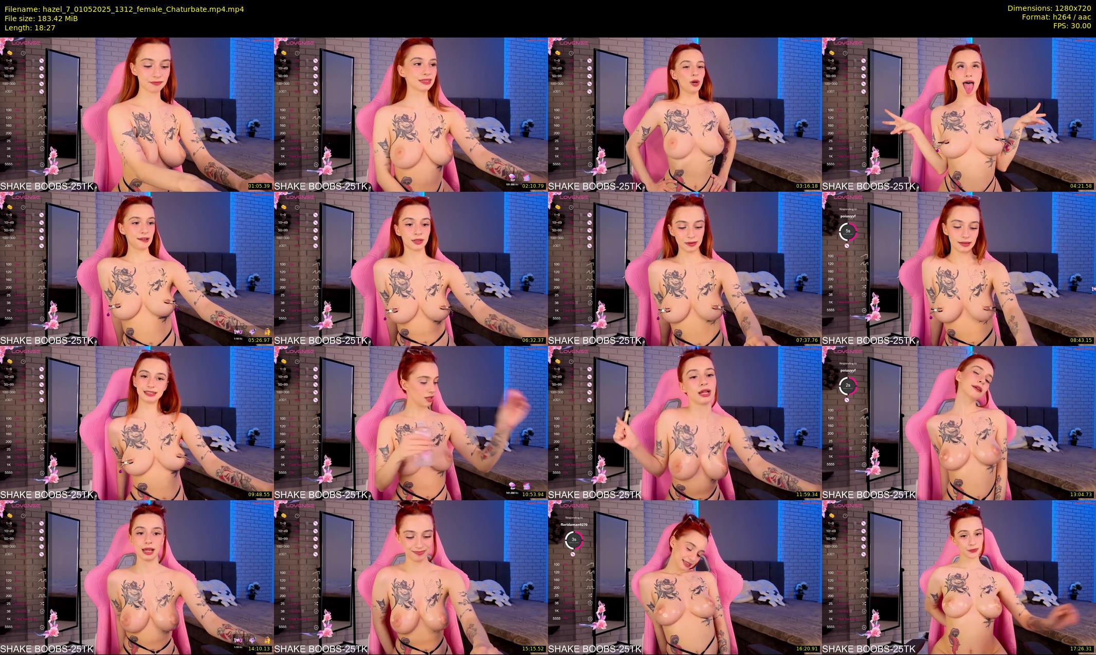 hazel_7 — 19 minute Chaturbate female cam show recording, 720p, May 1, 2025