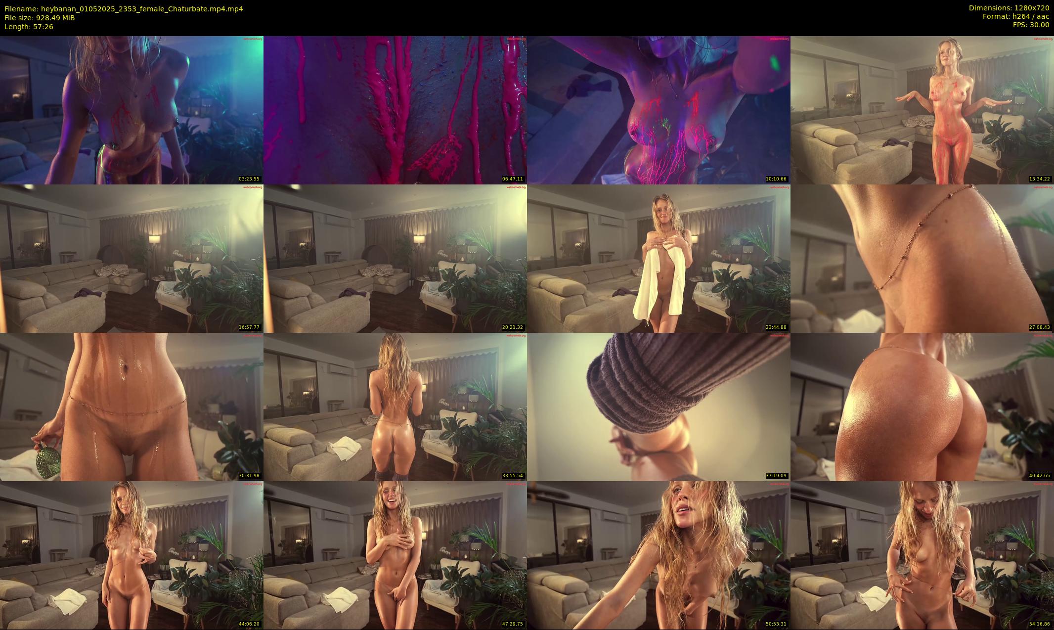 heybanan — 58 minute Chaturbate female cam show recording, 720p, May 1, 2025
