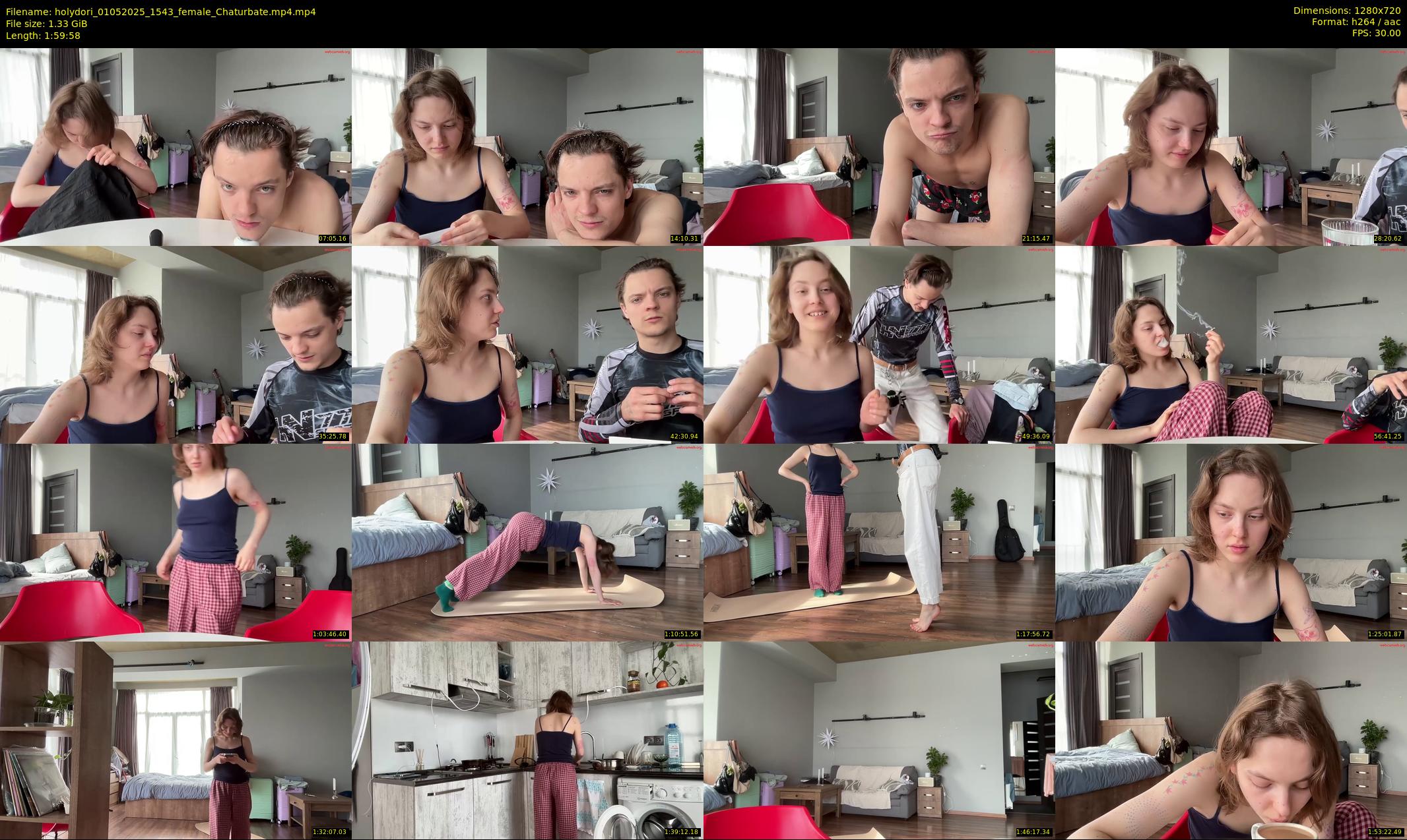 holydori — 120 minute Chaturbate female cam show recording, 720p, May 1, 2025