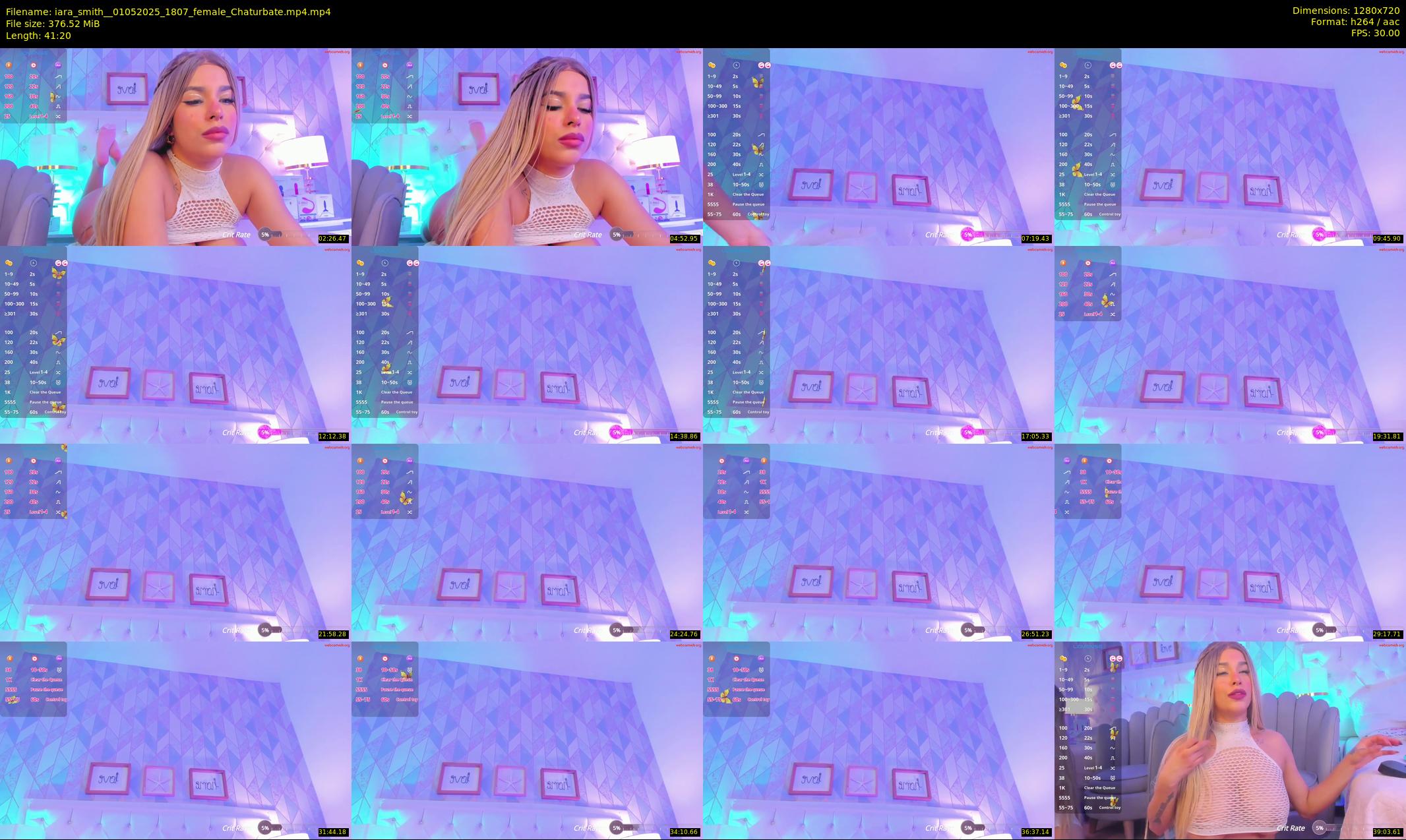 iara_smith_ — 42 minute Chaturbate female cam show recording, 720p, May 1, 2025