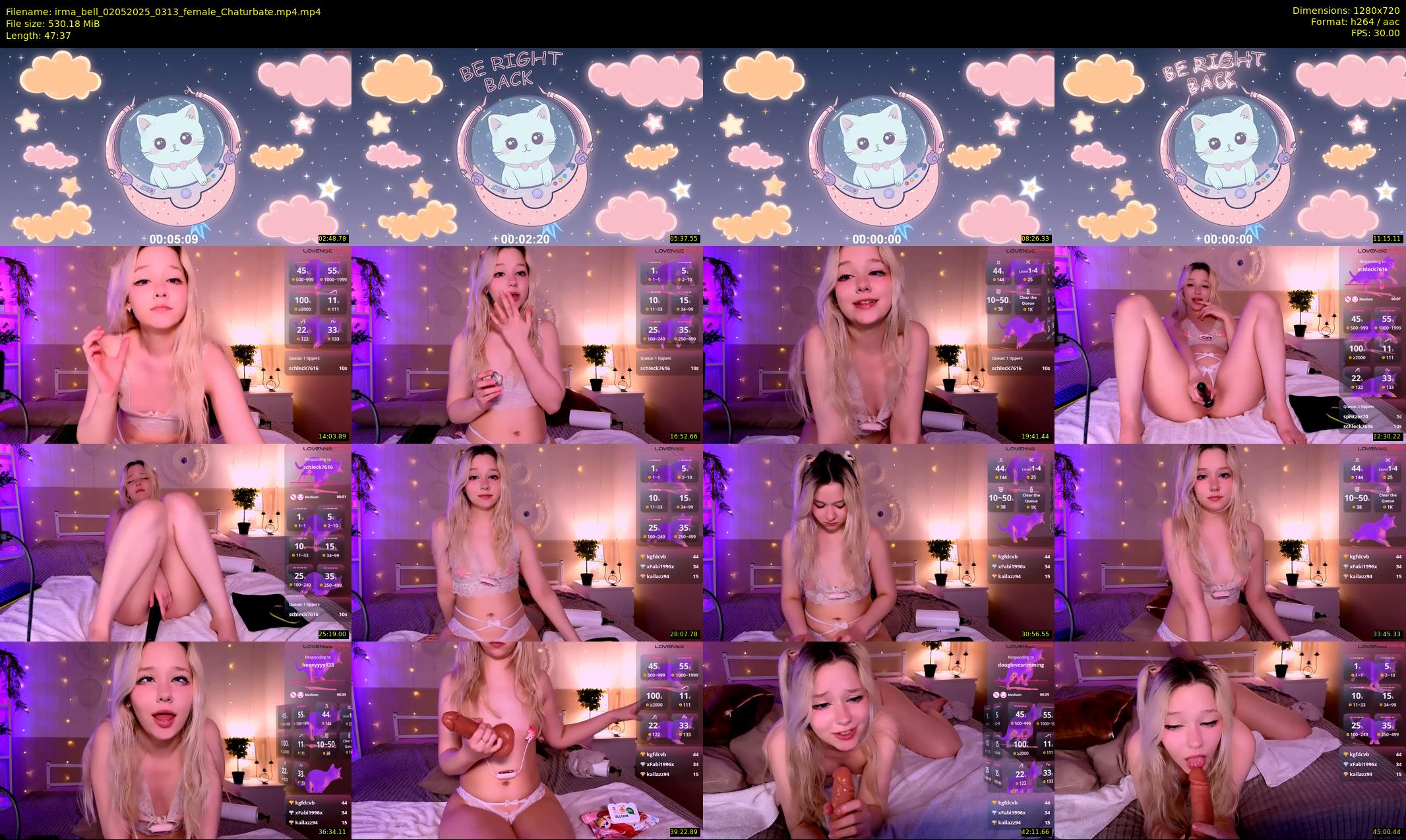irma_bell — 48 minute Chaturbate female cam show recording, 720p, May 2, 2025