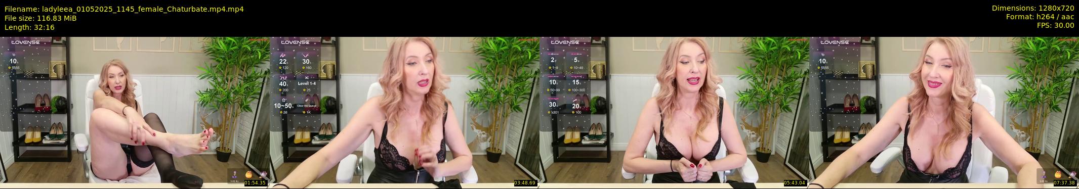 ladyleea — 33 minute Chaturbate female cam show recording, 720p, May 1, 2025