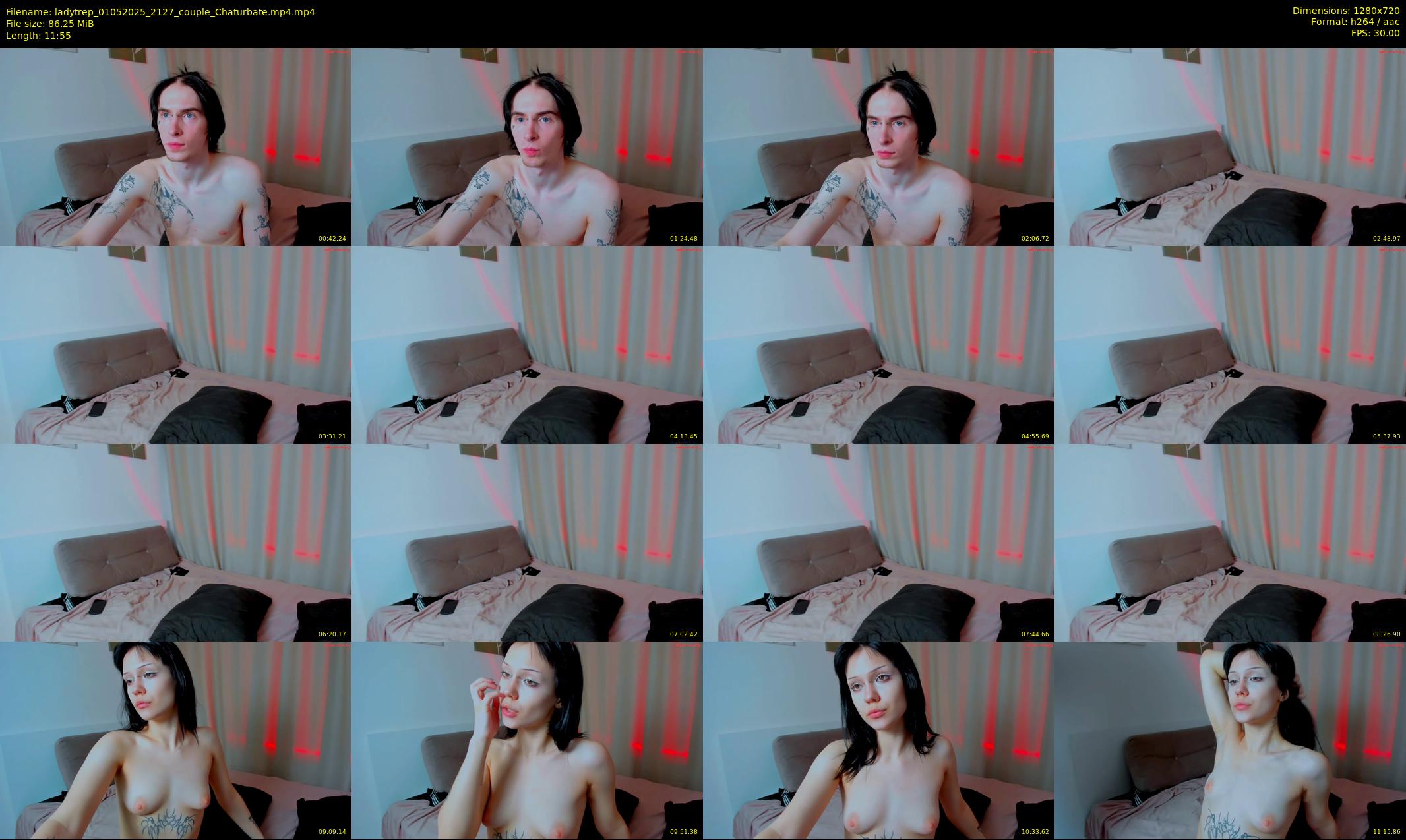 ladytrep — 12 minute Chaturbate couple cam show recording, 720p, May 1, 2025