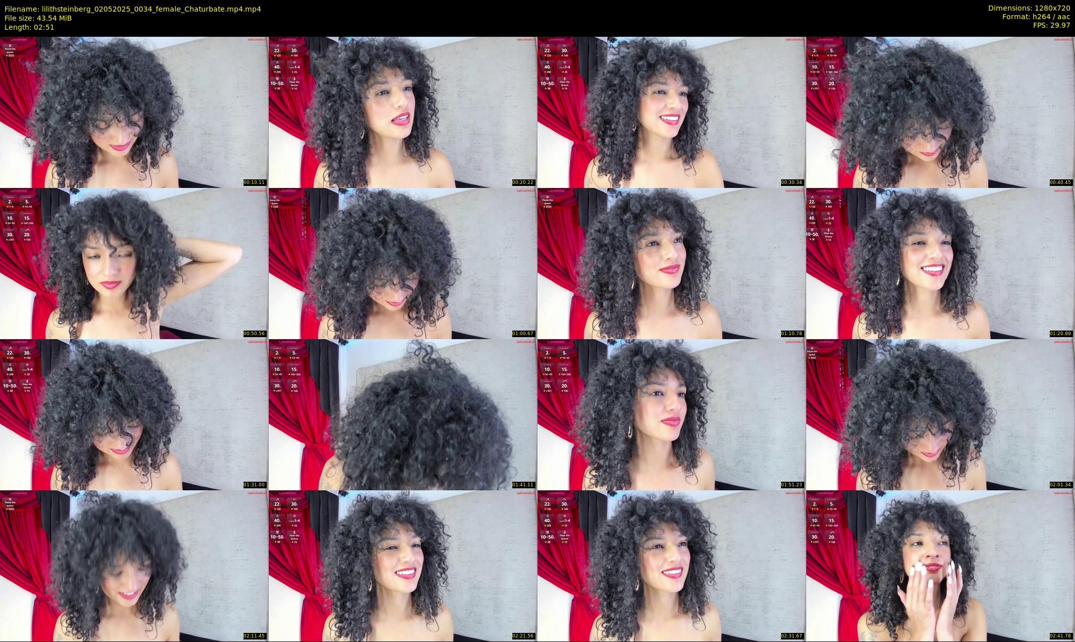 lilithsteinberg — 3 minute Chaturbate female cam show recording, 720p, May 2, 2025