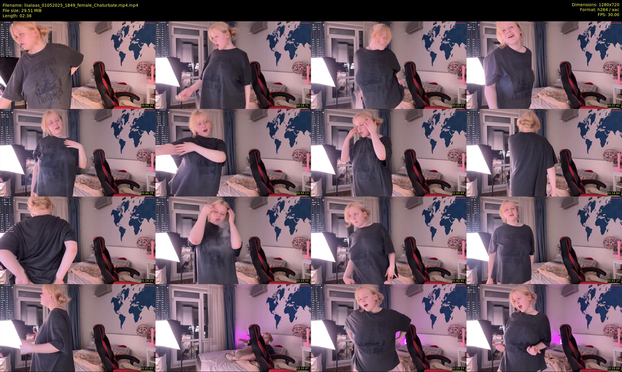 lisalaas — 3 minute Chaturbate female cam show recording, 720p, May 1, 2025