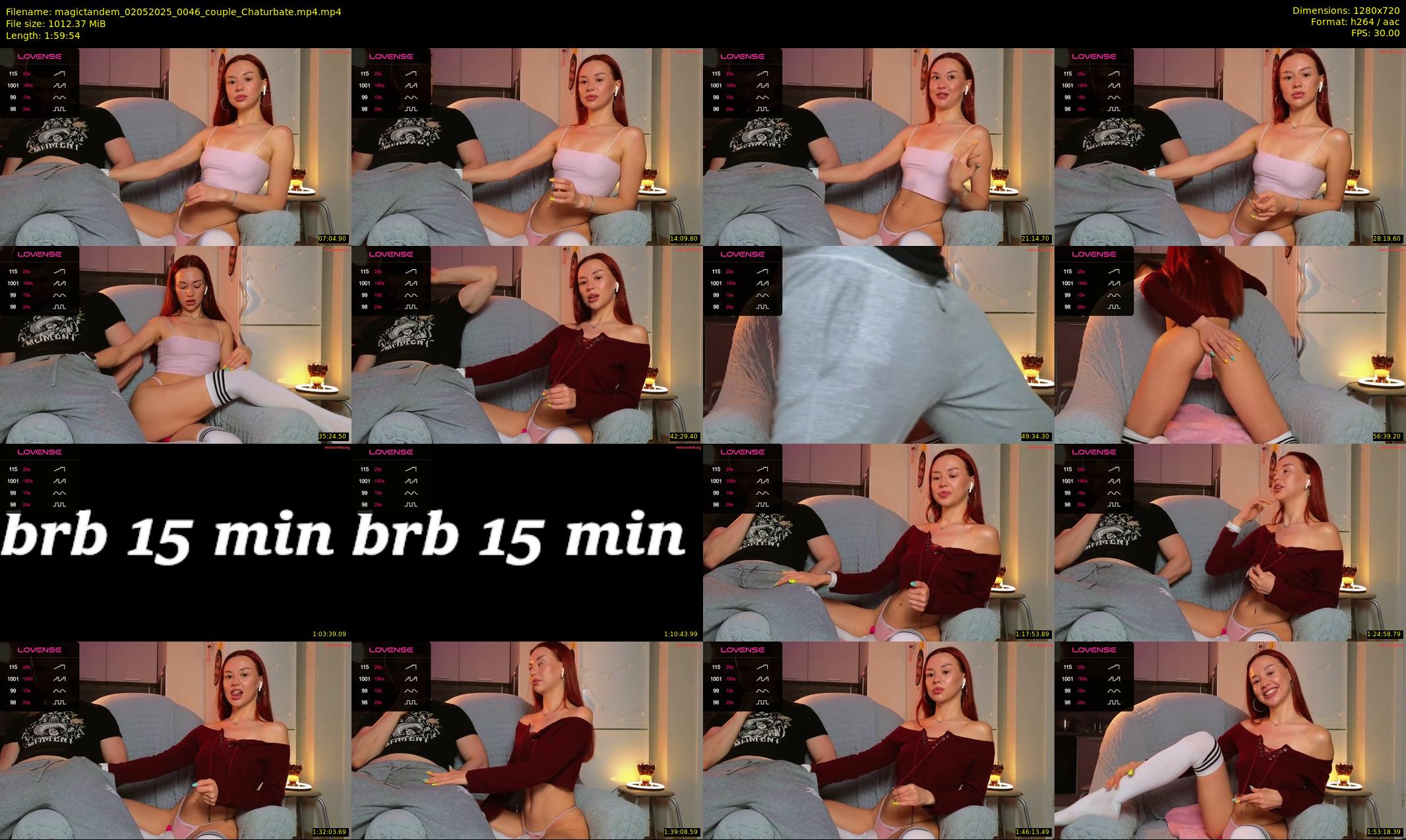 magictandem — 120 minute Chaturbate couple cam show recording, 720p, May 2, 2025
