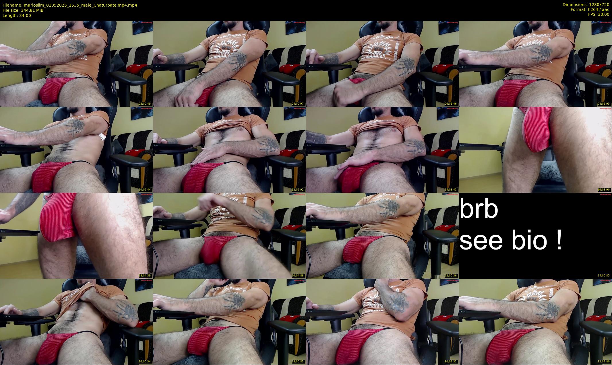 marioslim — 34 minute Chaturbate male cam show recording, 720p, May 1, 2025