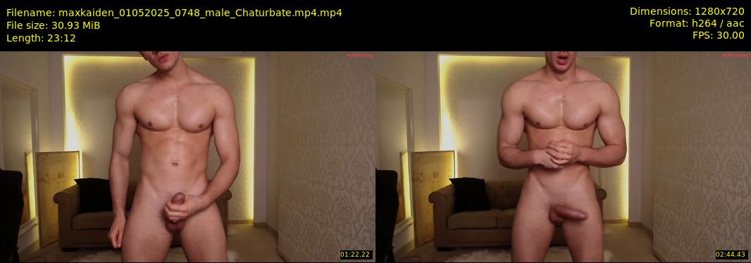 maxkaiden — 24 minute Chaturbate male cam show recording, 720p, May 1, 2025