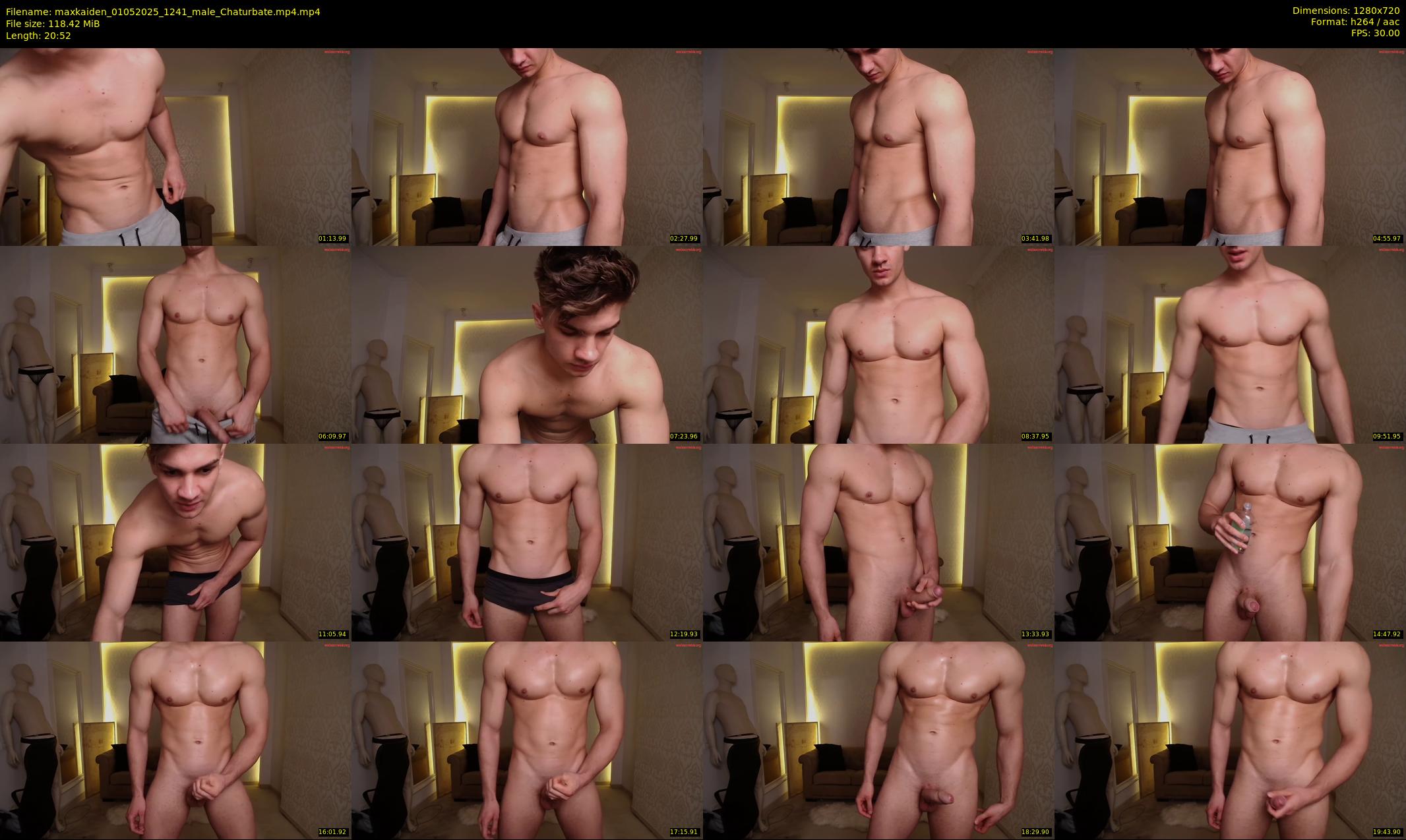 maxkaiden — 21 minute Chaturbate male cam show recording, 720p, May 1, 2025
