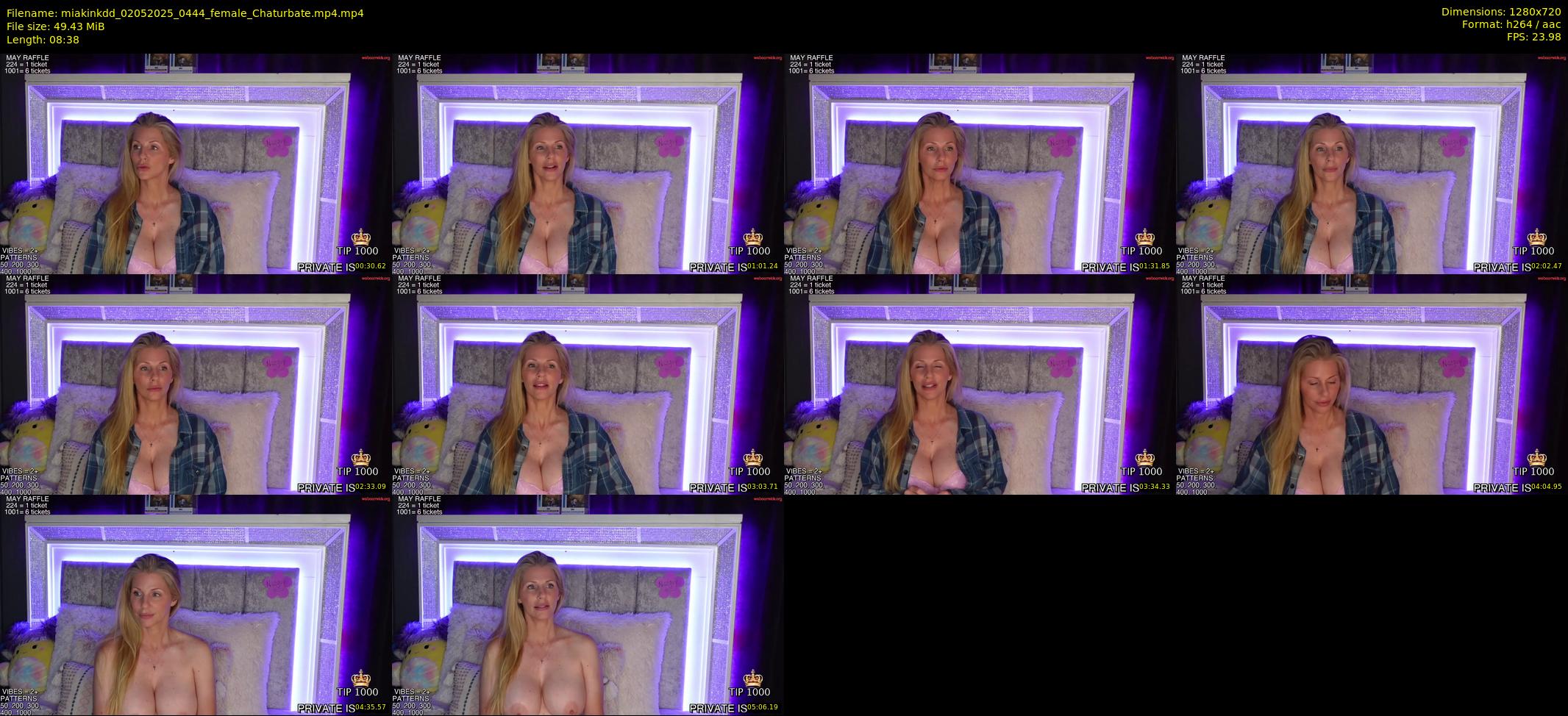 miakinkdd — 9 minute Chaturbate female cam show recording, 720p, May 2, 2025