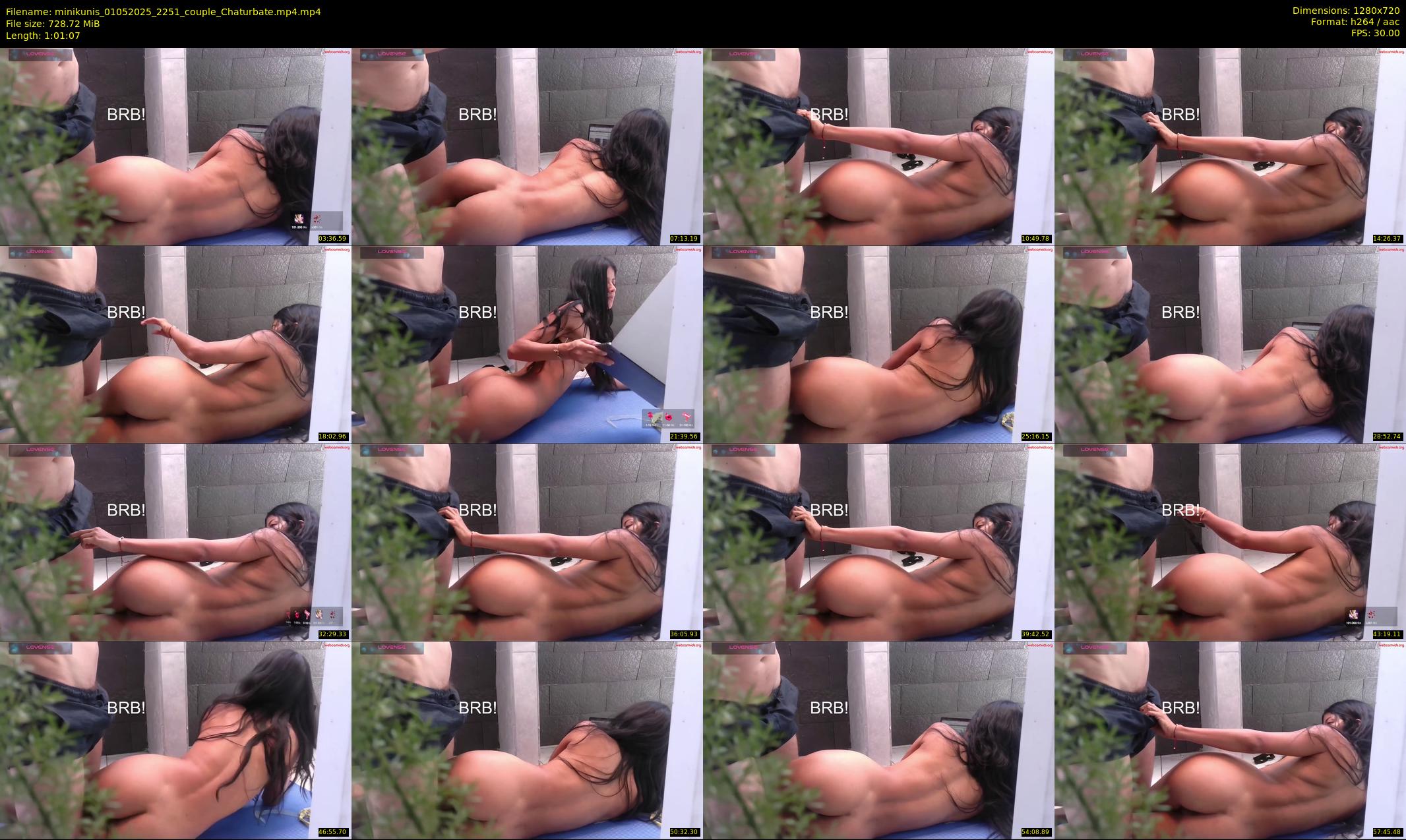 minikunis — 62 minute Chaturbate couple cam show recording, 720p, May 1, 2025