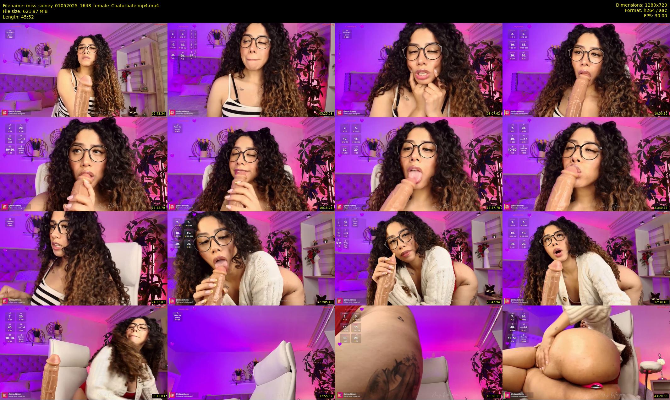 miss_sidney — 46 minute Chaturbate female cam show recording, 720p, May 1, 2025