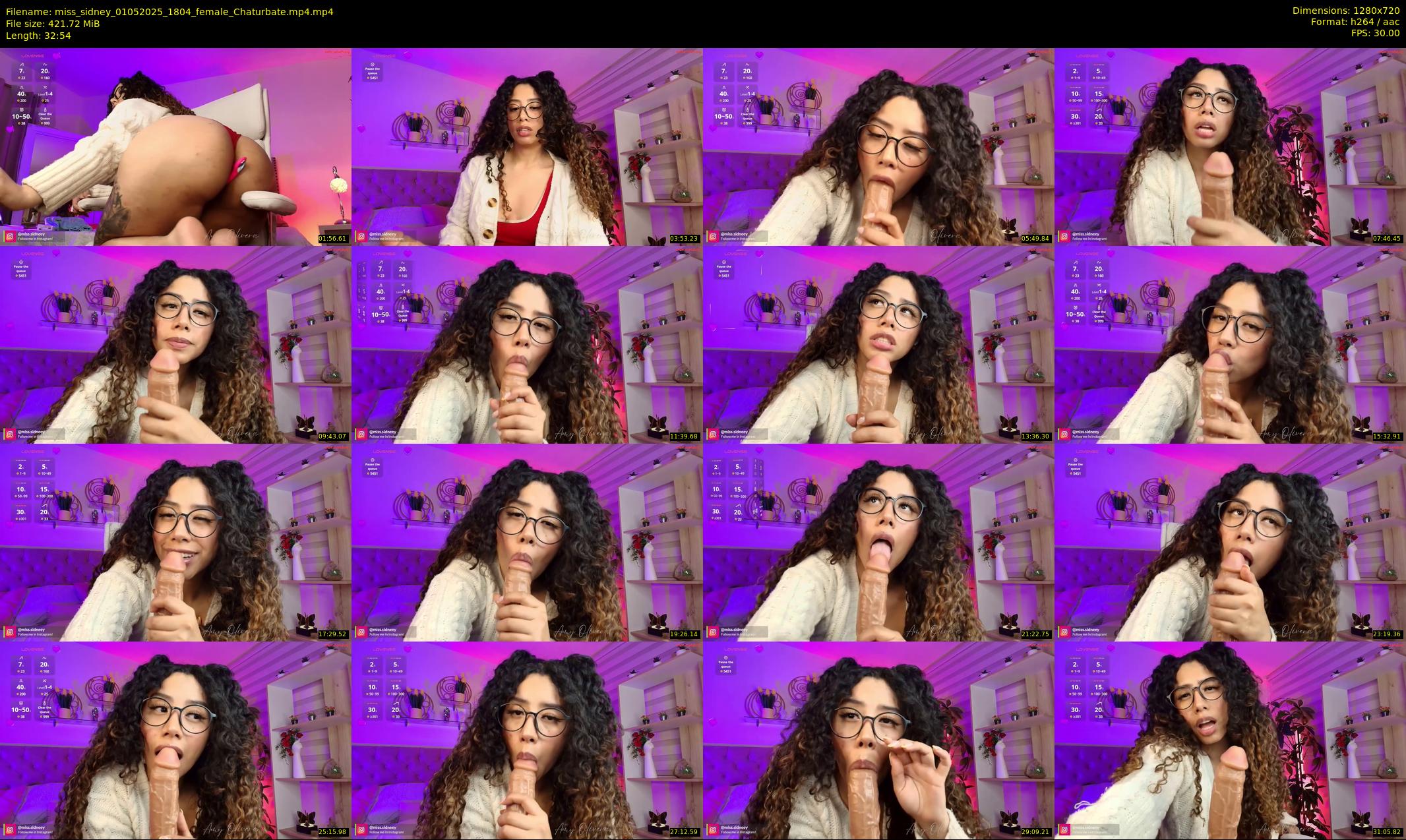 miss_sidney — 33 minute Chaturbate female cam show recording, 720p, May 1, 2025