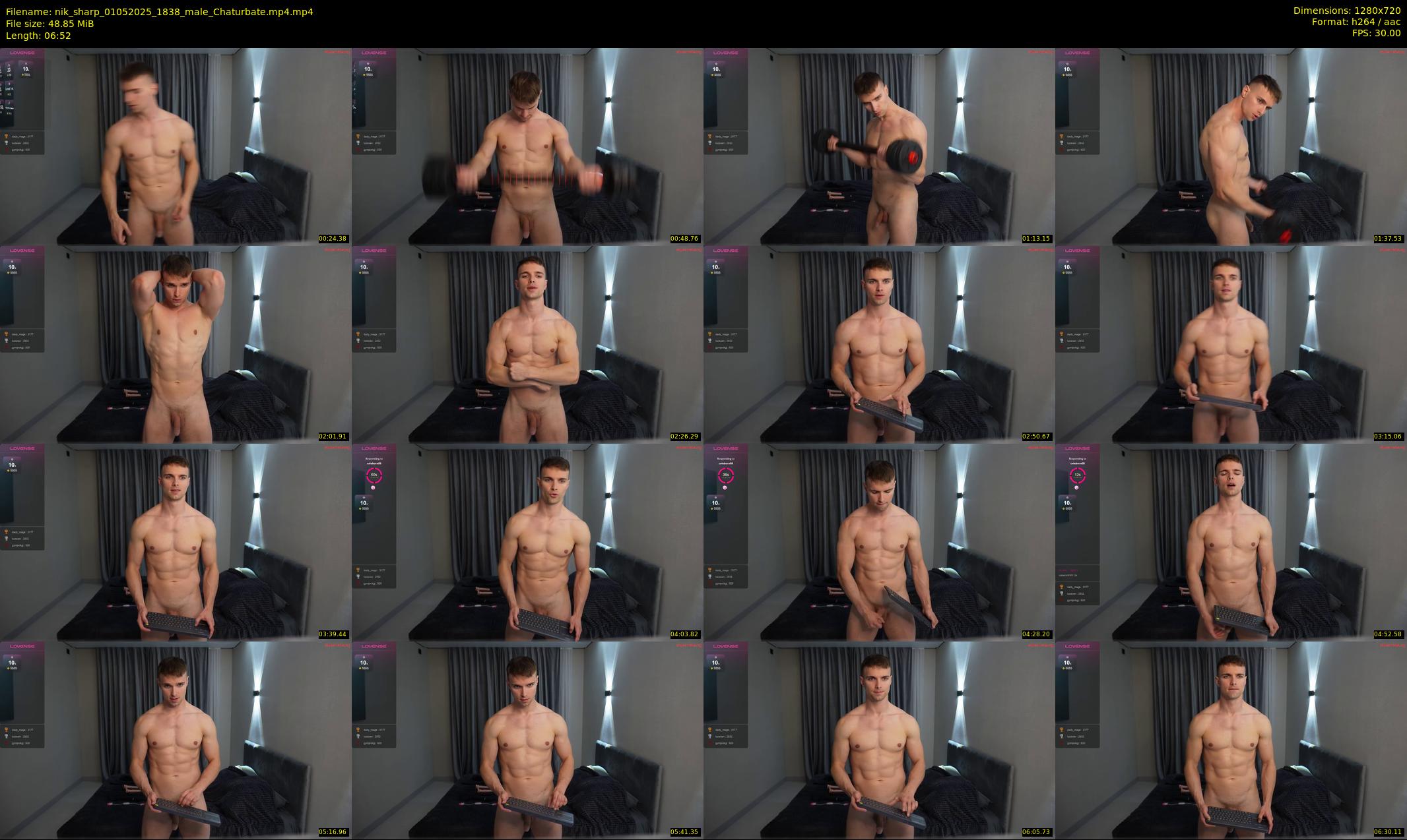 nik_sharp — 7 minute Chaturbate male cam show recording, 720p, May 1, 2025